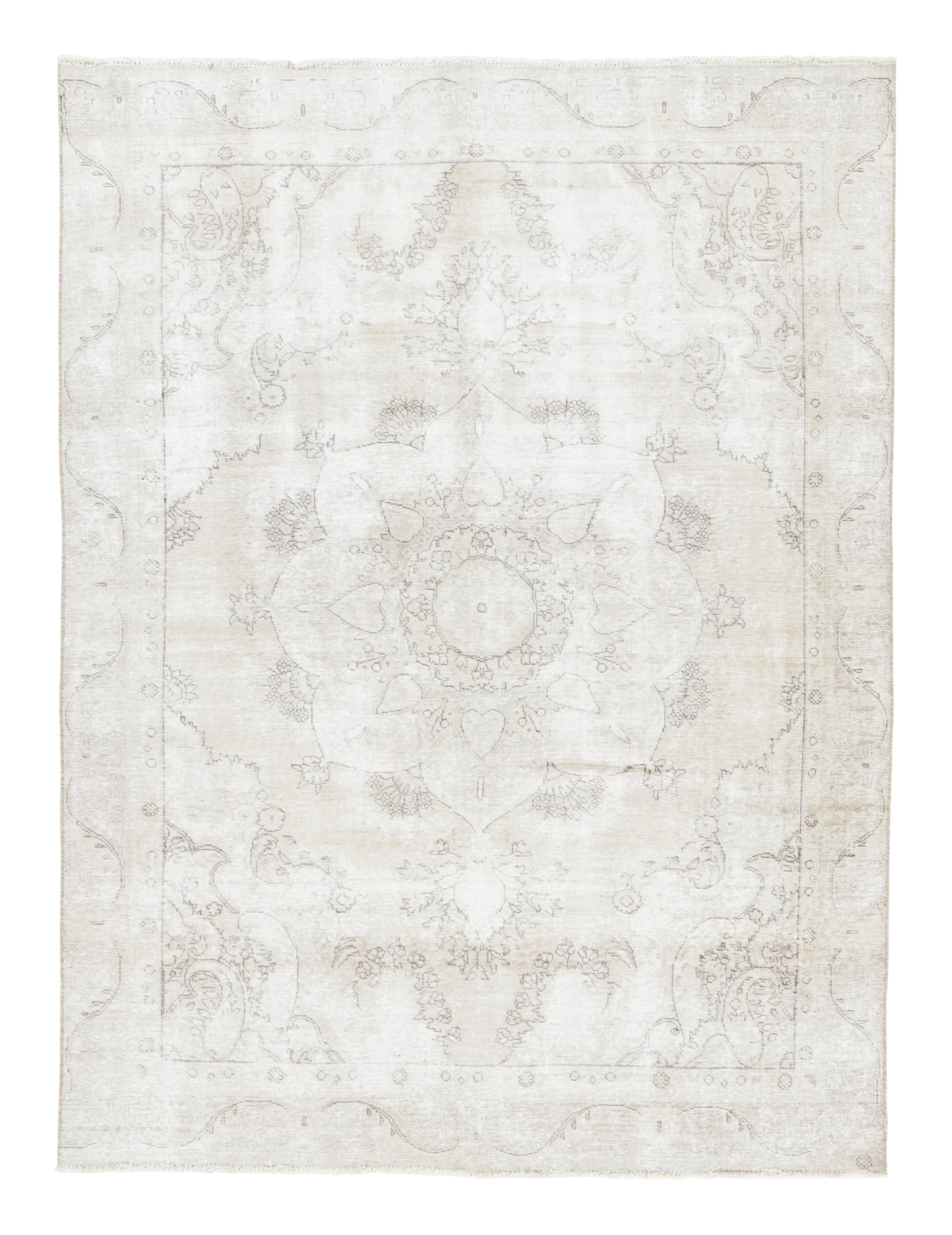 Vintage Persian Tabriz Rug