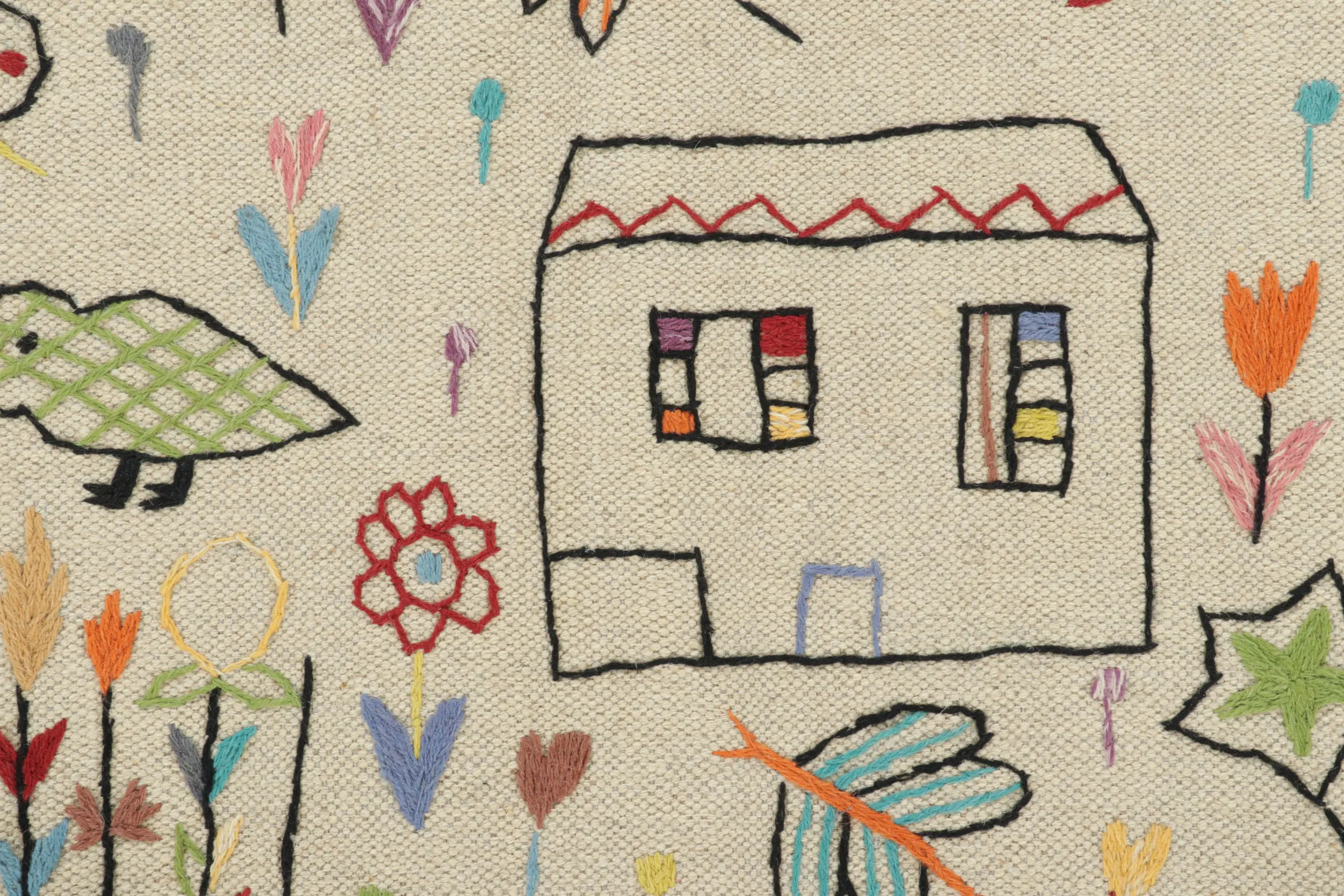 Modern Classic Suzani Kilim