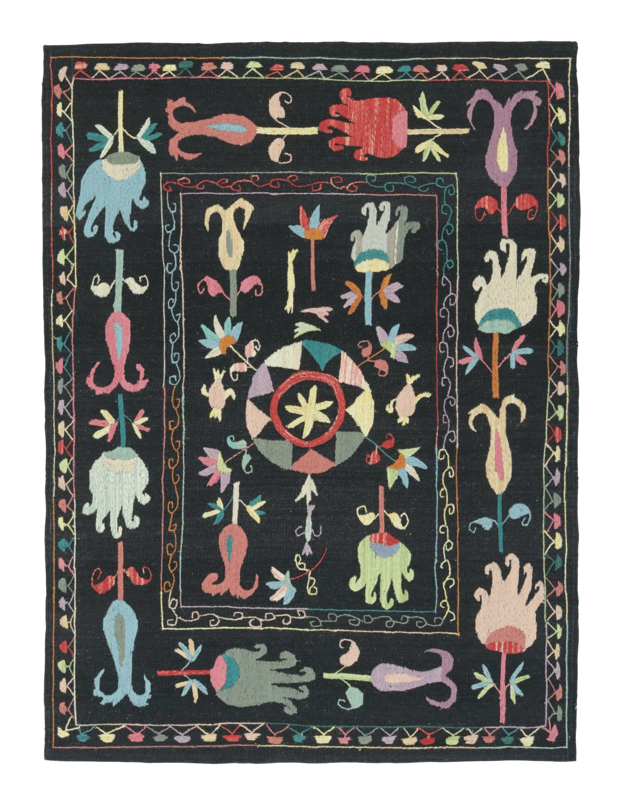Modern Classic Suzani Kilim