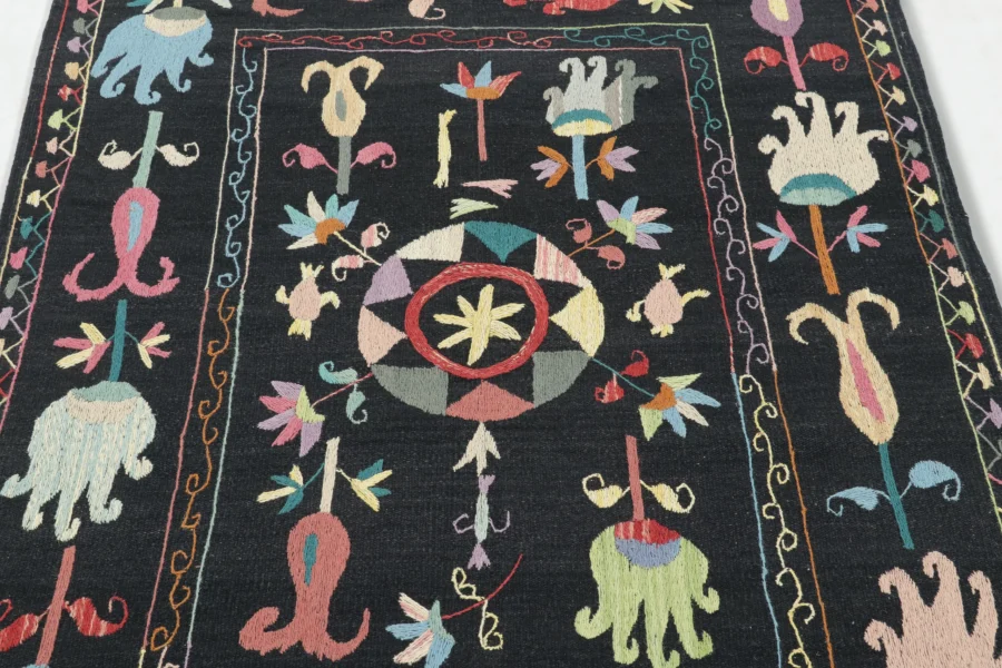Modern Classic Suzani Kilim