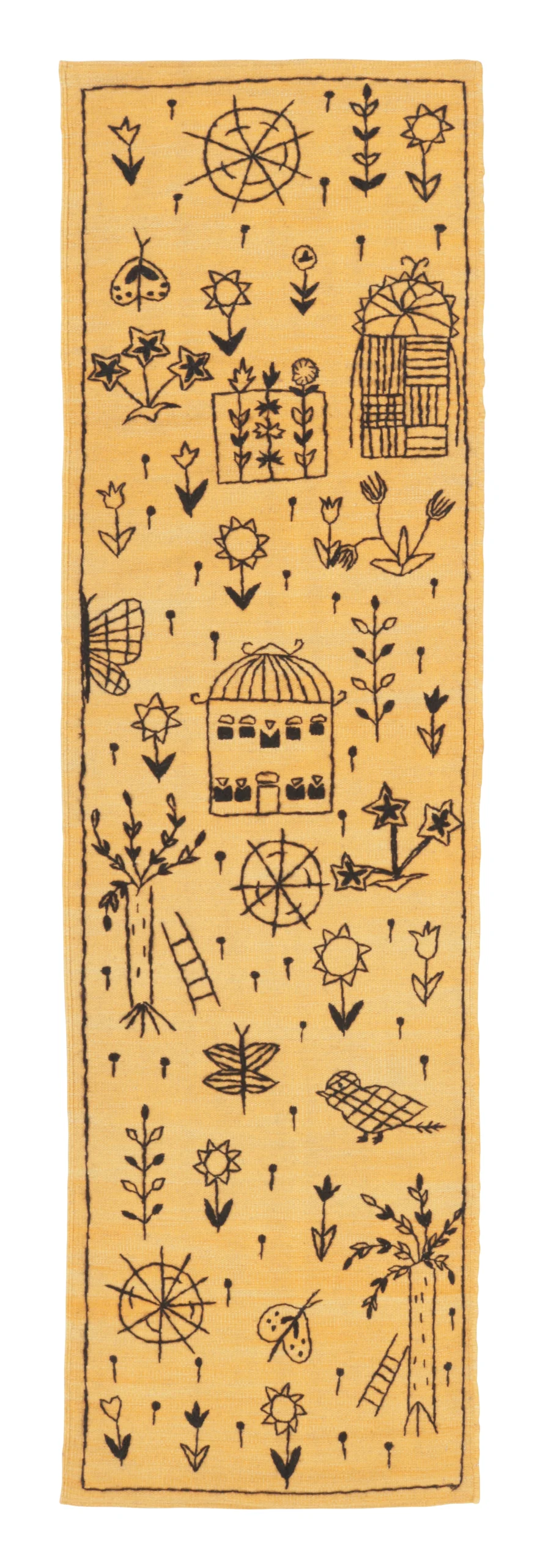 Modern Classic Suzani Runner Kilim