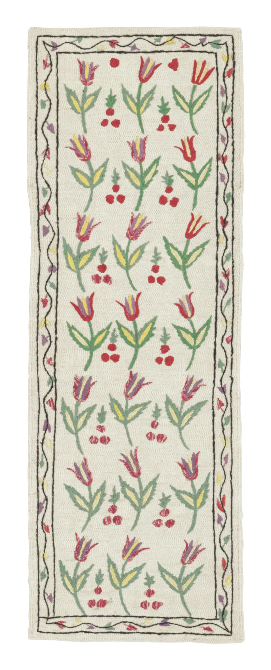 Modern Classic Suzani Kilim Runner