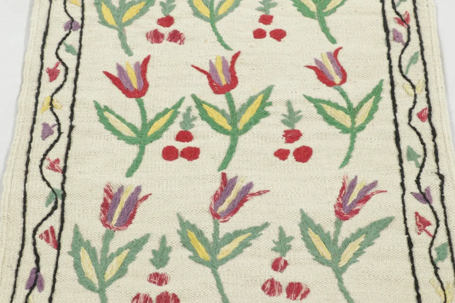 Modern Classic Suzani Kilim Runner