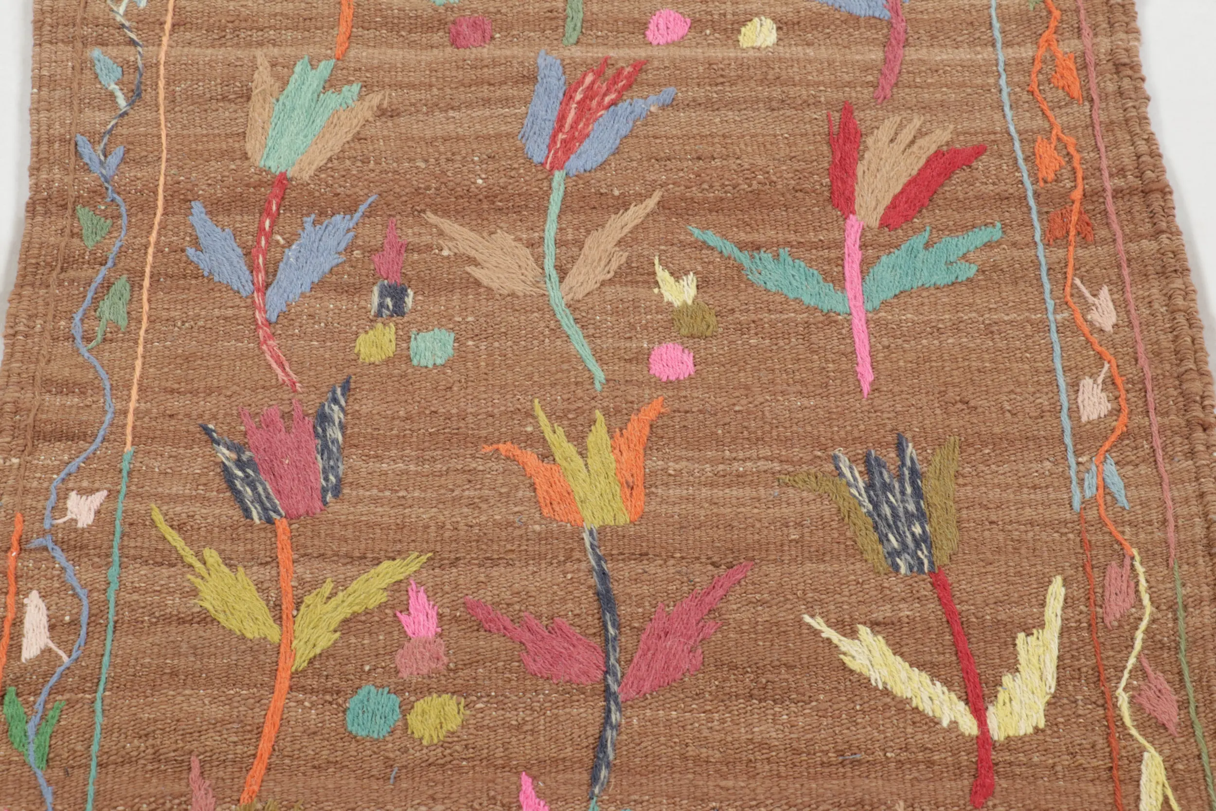 Modern Classic Suzani Kilim Runner