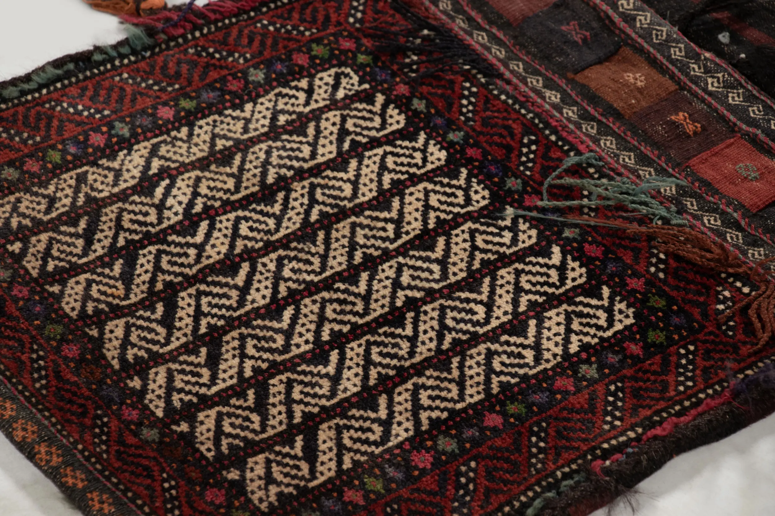 Antique Saddle Bag Runner Rug