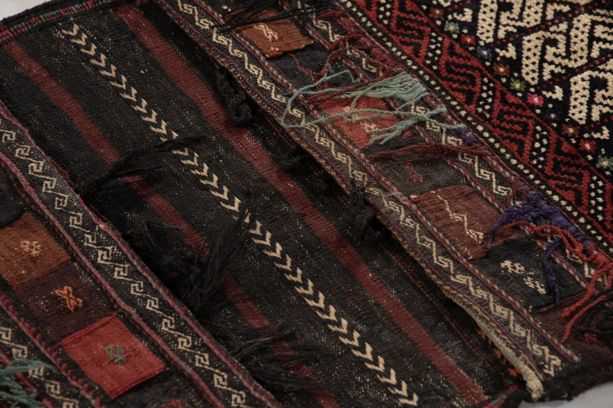 Antique Saddle Bag Runner Rug
