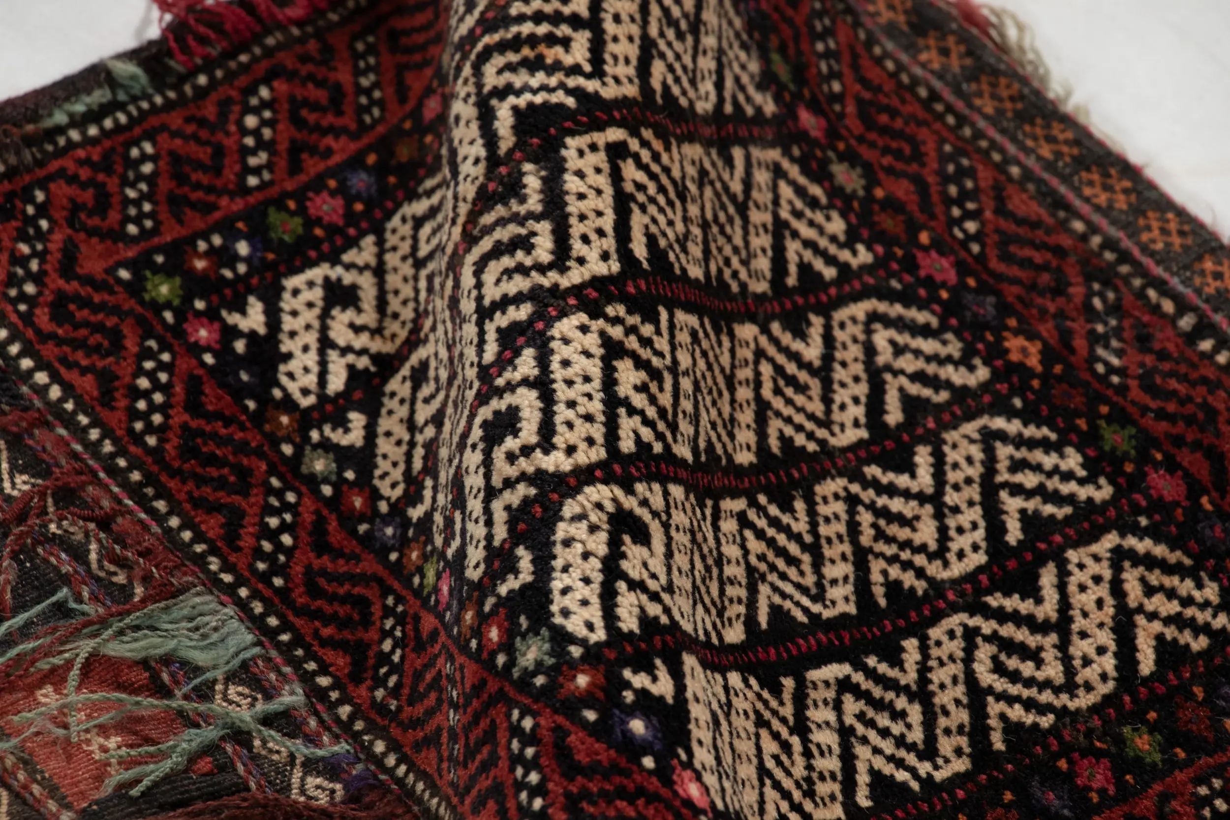 Antique Saddle Bag Runner Rug