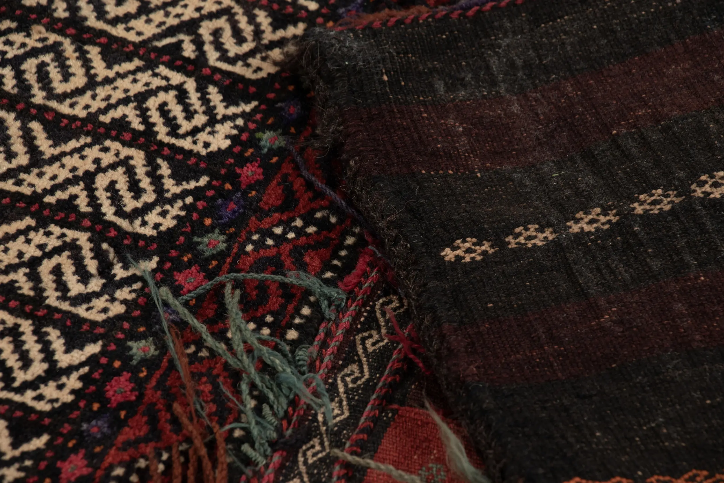 Antique Saddle Bag Runner Rug