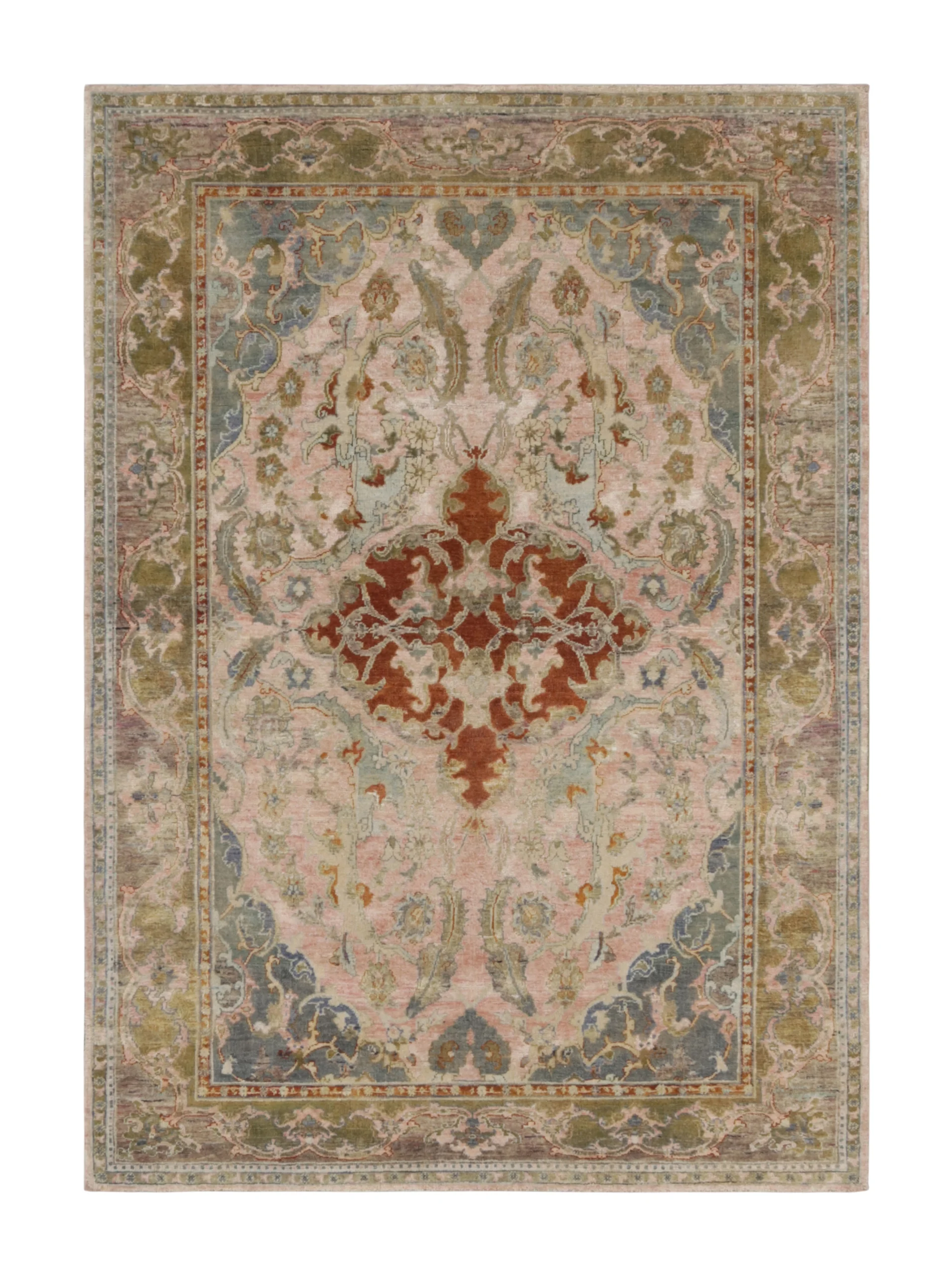 Modern floral Medallion Rug