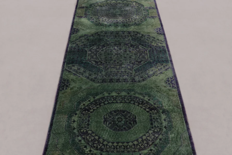Alt Text: Modern Abstract Geometric Rug