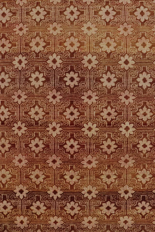 Modern Geometric Floral Runner Rug