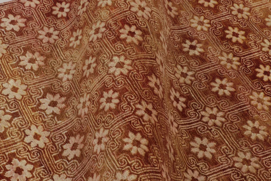 Modern Geometric Floral Runner Rug