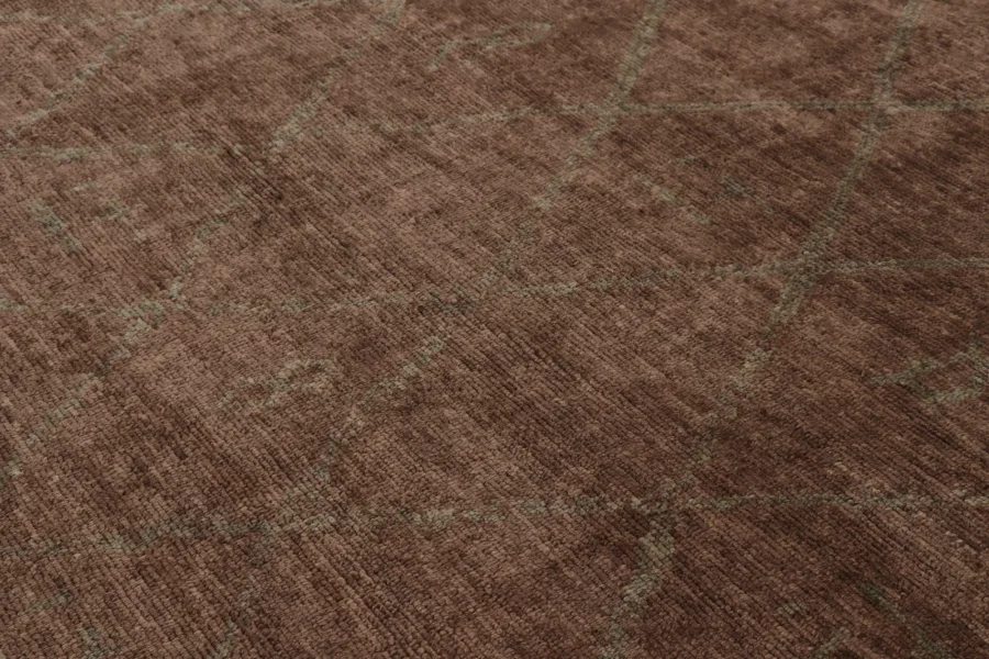 Modern Moroccan Tribal Square Rug