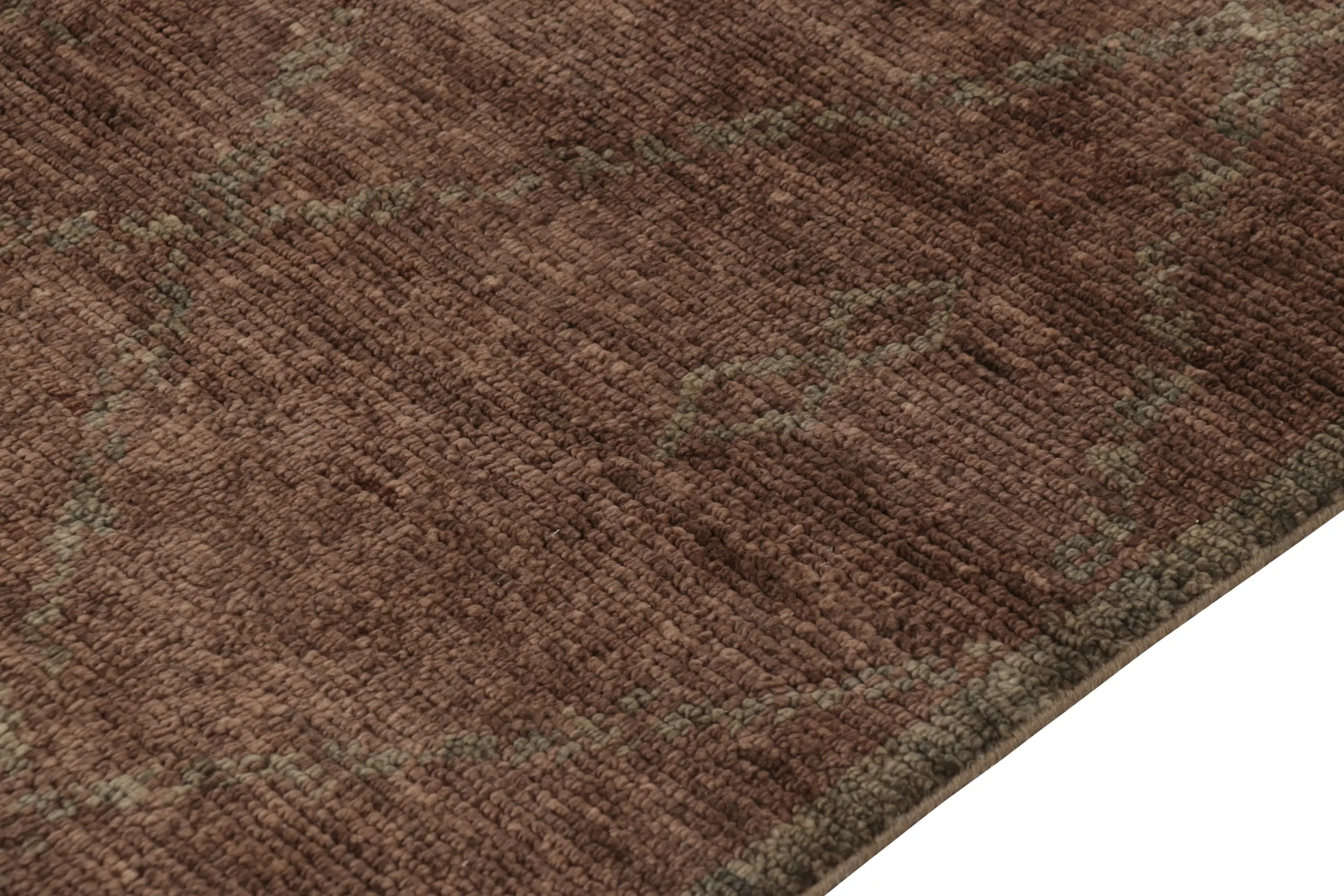 Modern Moroccan Tribal Square Rug