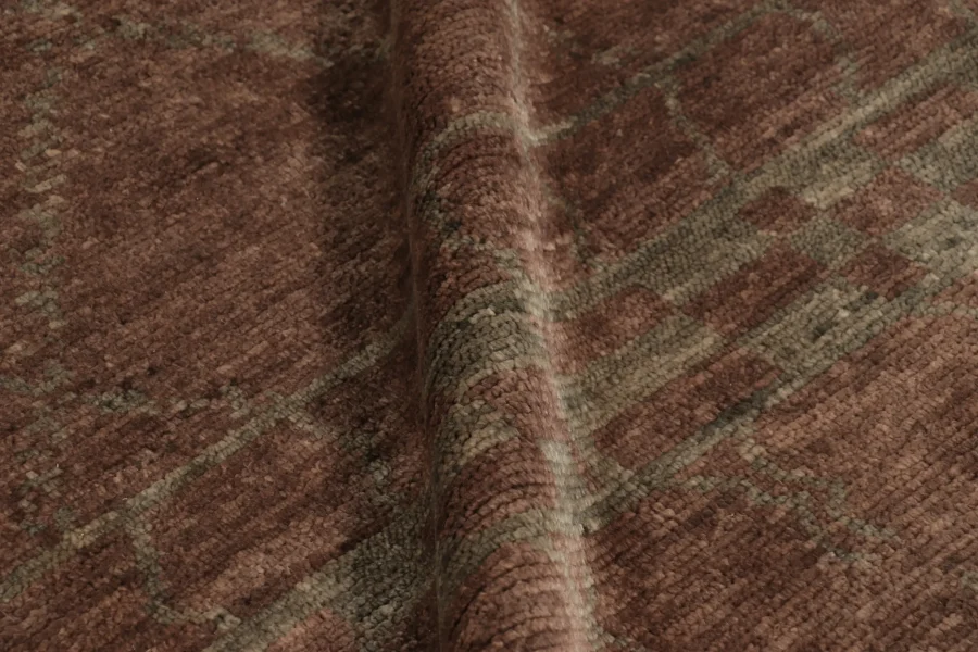 Modern Moroccan Tribal Square Rug