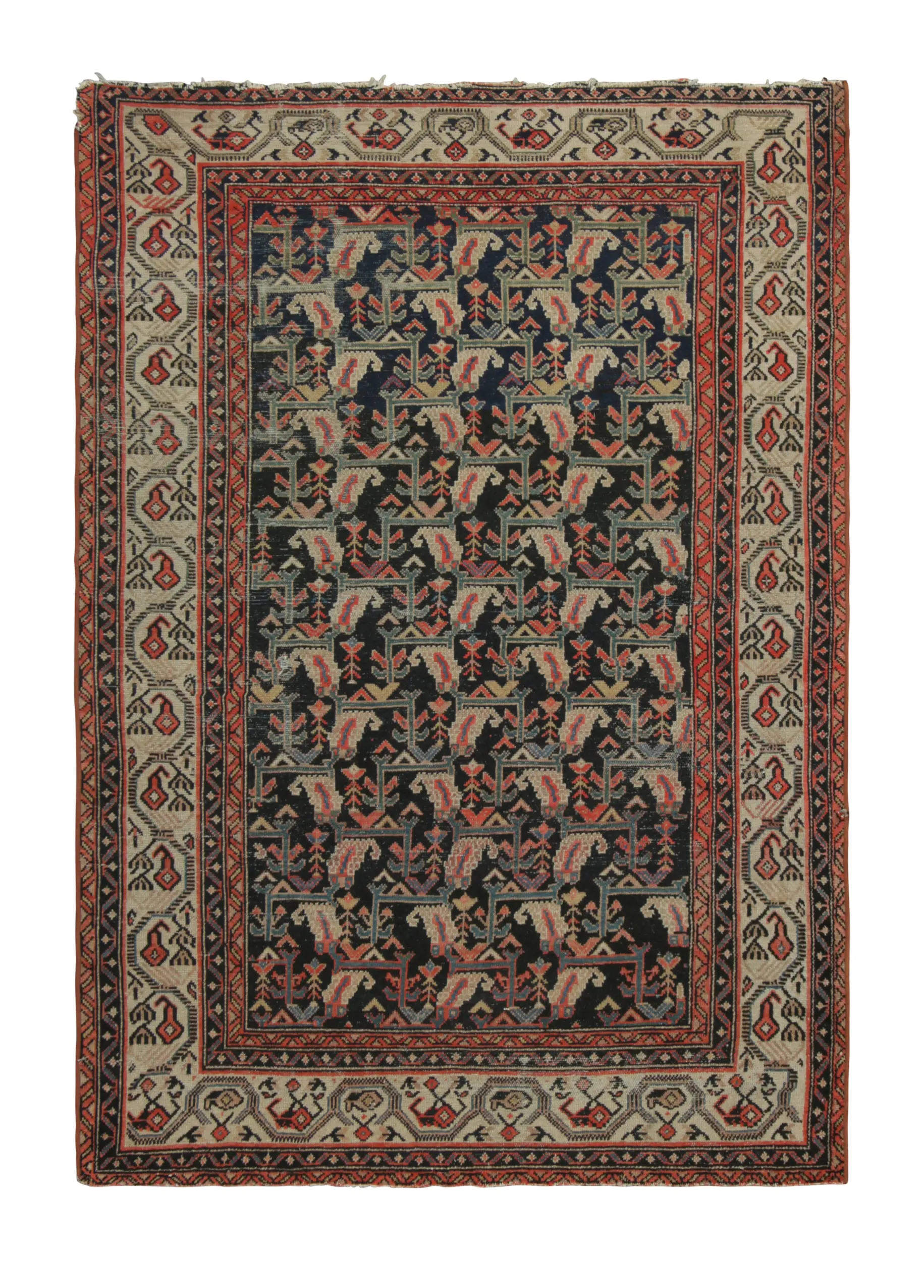 Vintage Persian Malayer Rug