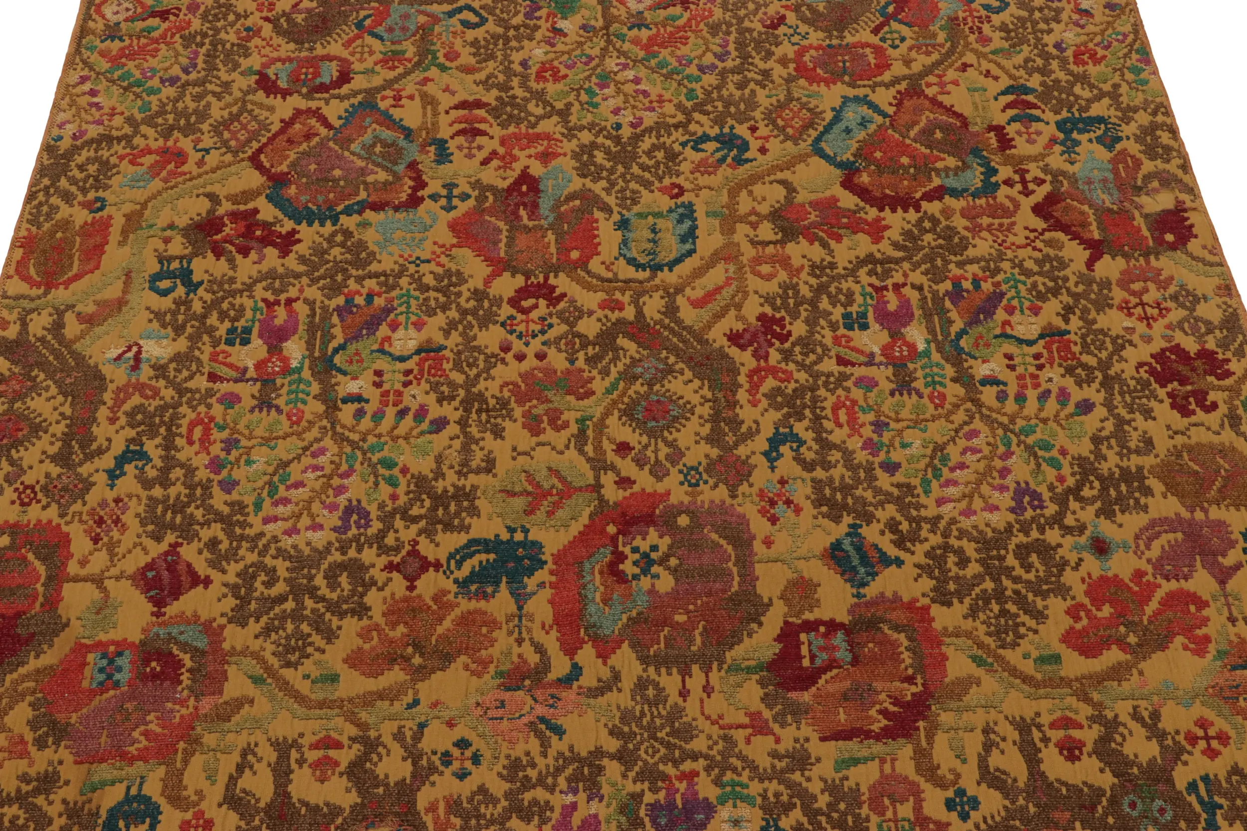 Vintage Scottish Textile Fragment, Horse Pictorials