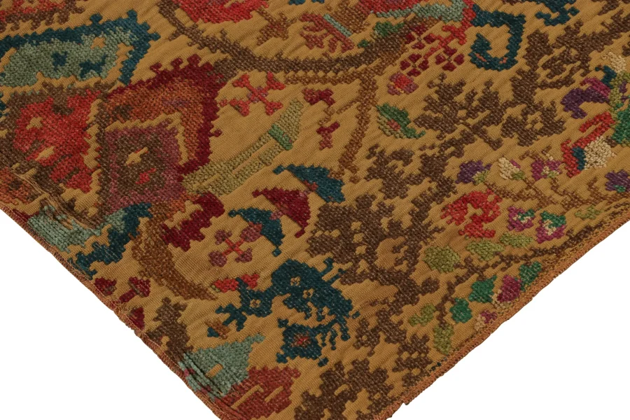 Vintage Scottish Textile Fragment, Horse Pictorials