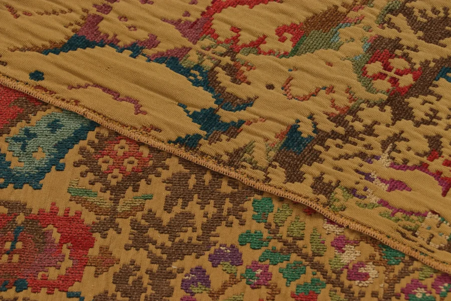 Vintage Scottish Textile Fragment, Horse Pictorials
