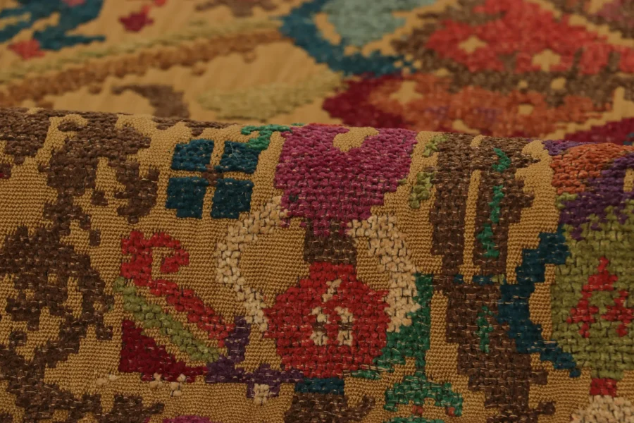 Vintage Scottish Textile Fragment, Horse Pictorials