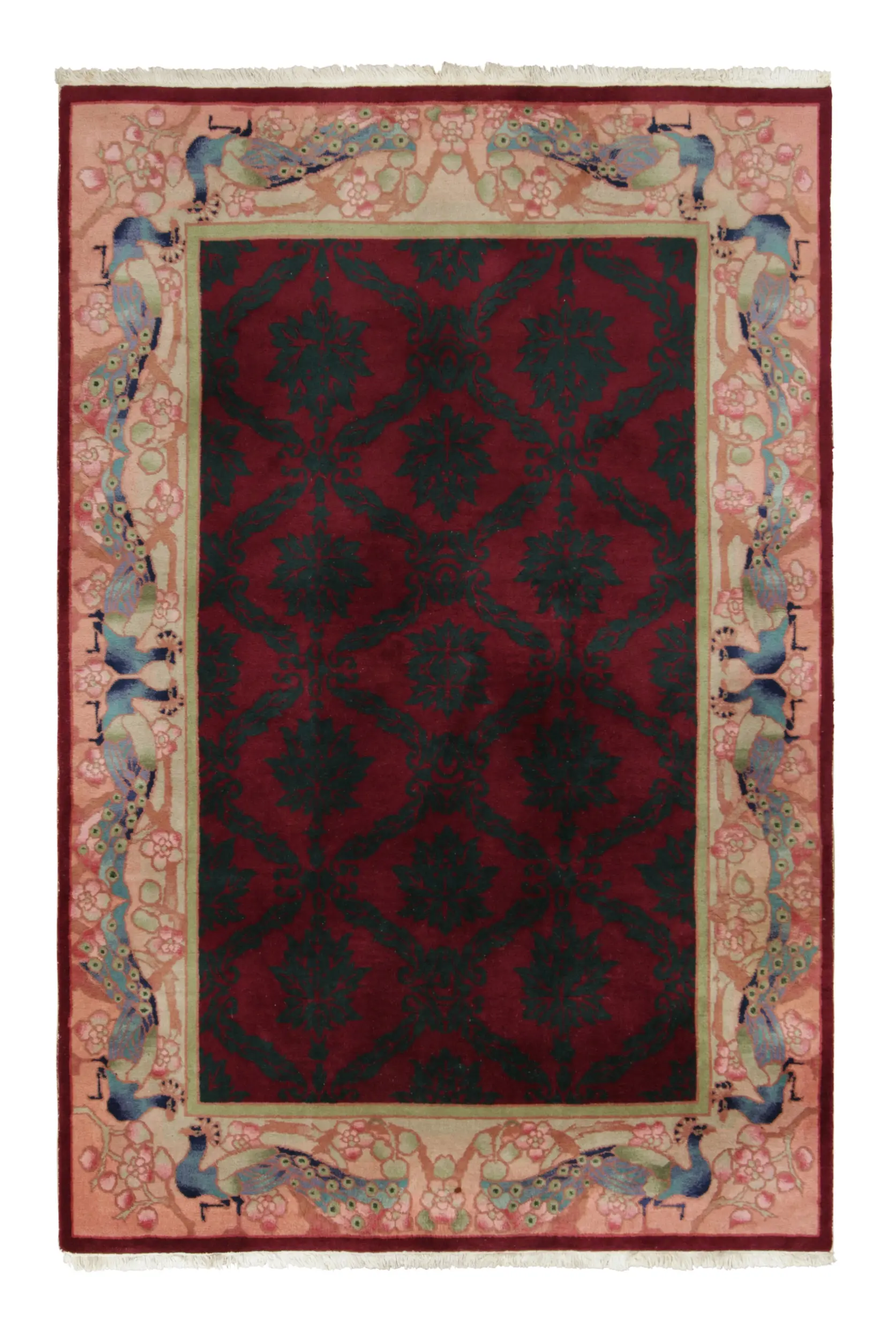 Antique Chinese Deco Rug