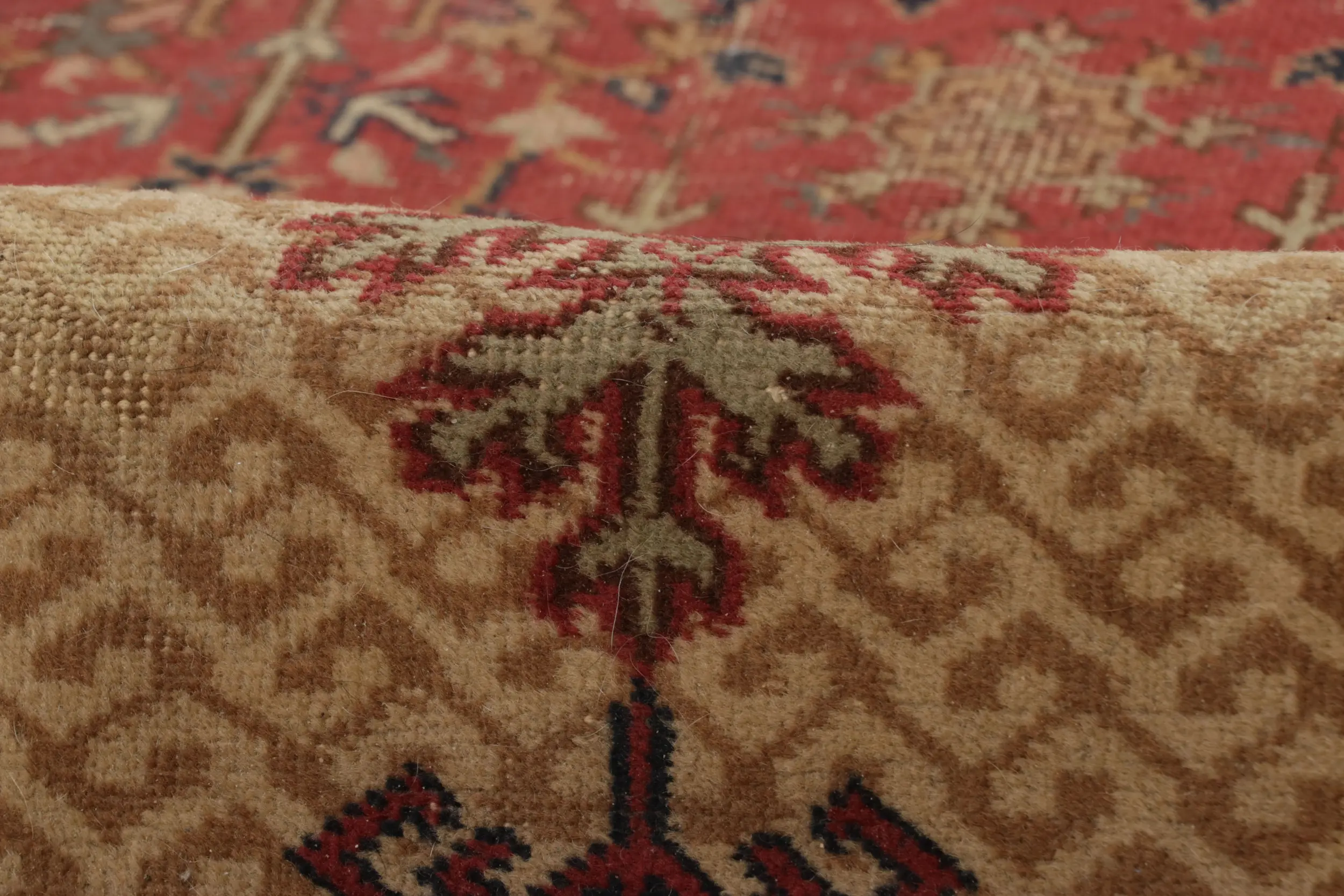 Antique Persian Serapi Medallion Rug