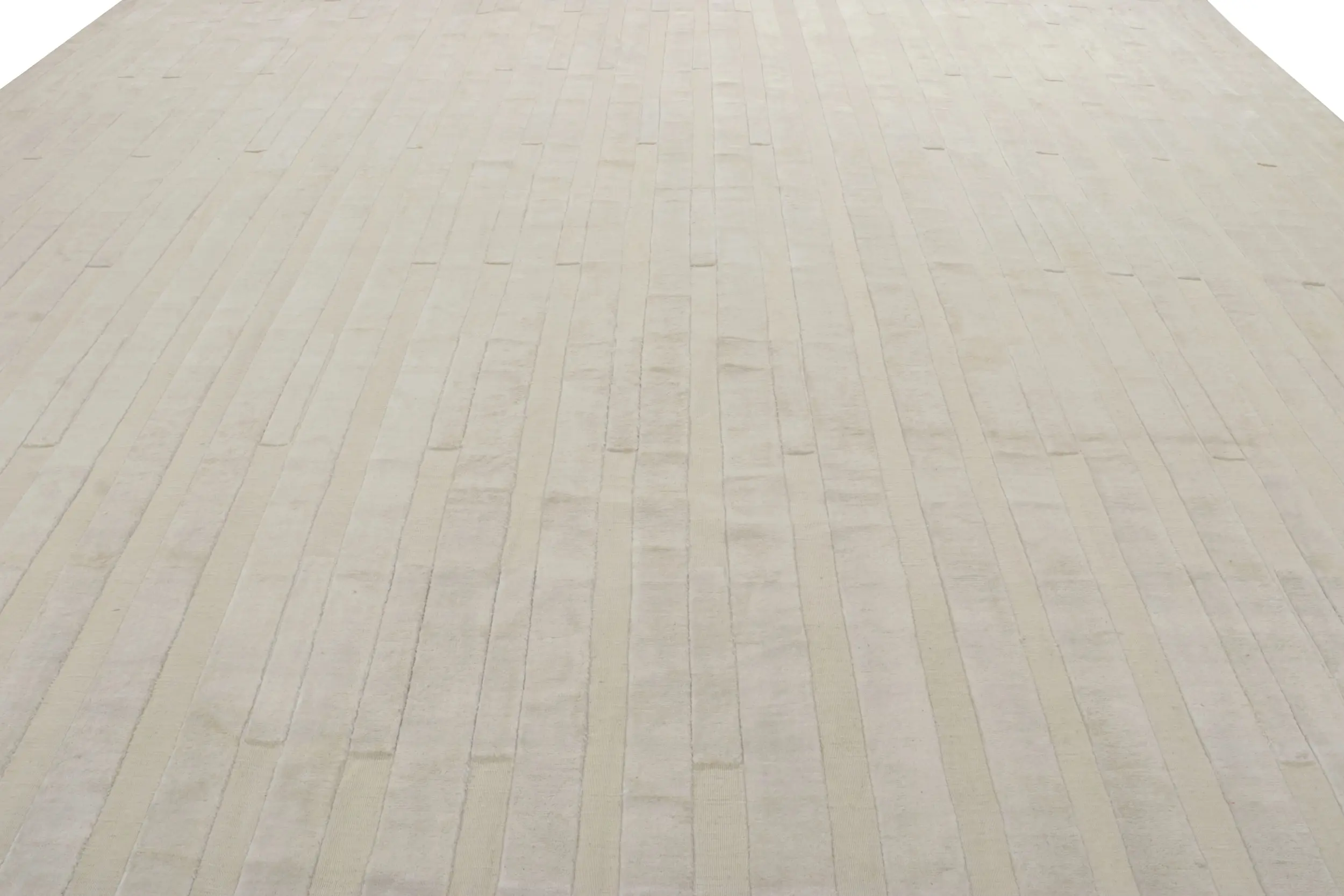 Oversized Modern Textural Striped Rug