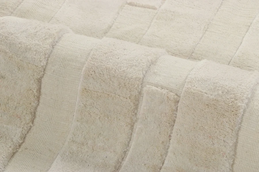 Oversized Modern Textural Striped Rug