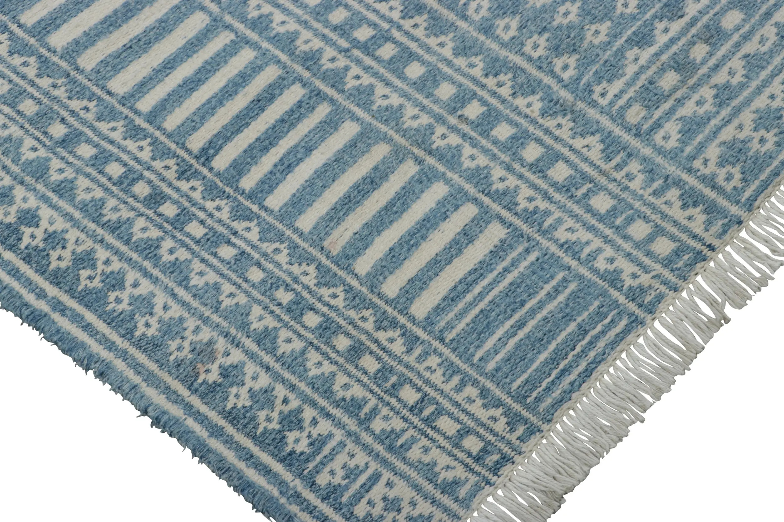 Vintage Persian Mazandaran Geometric Runner Kilim