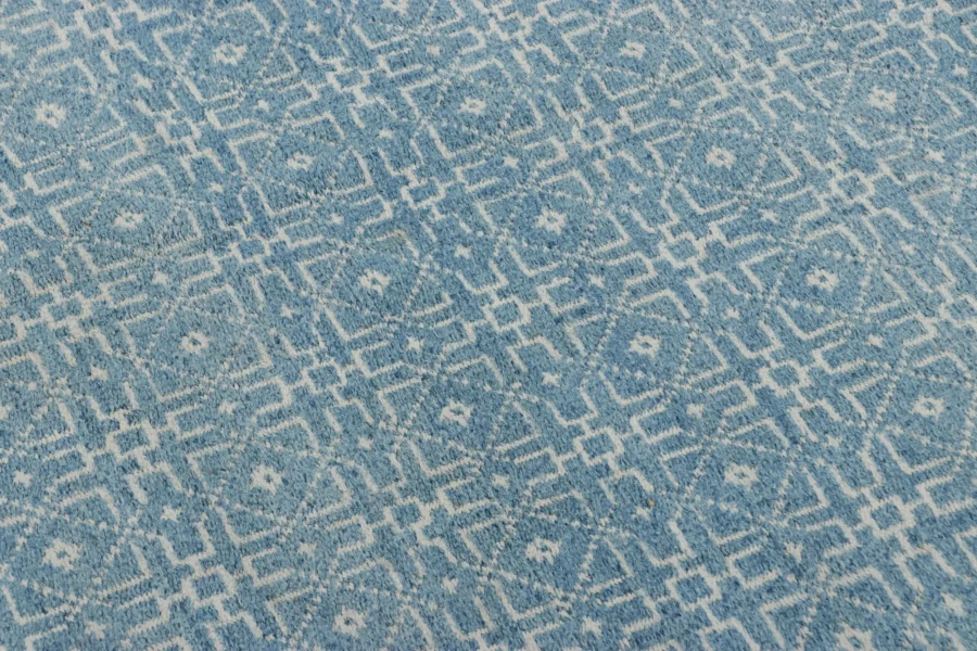 Vintage Persian Mazandaran Geometric Runner Kilim