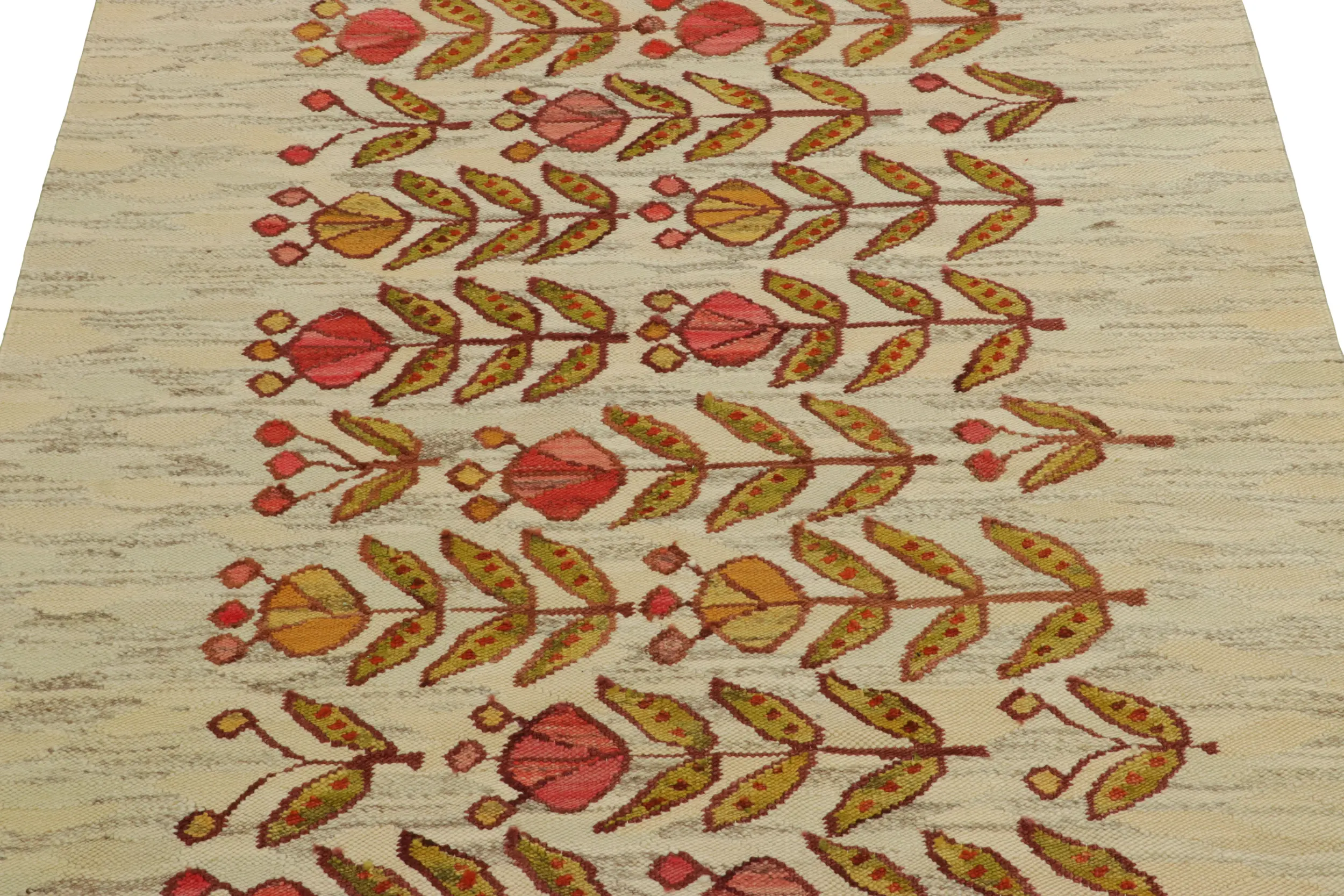 Vintage Egyptian Kilim Rug, Florals