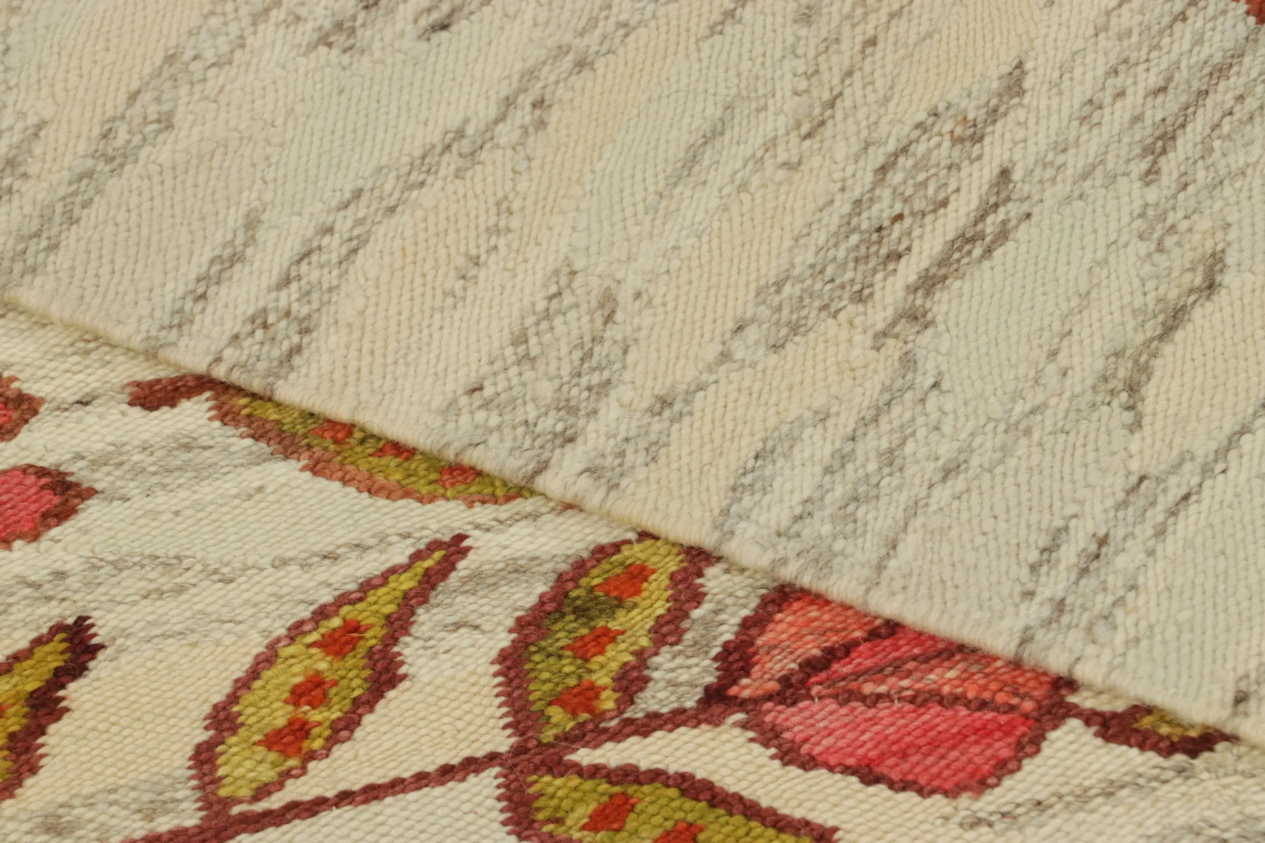 Vintage Egyptian Kilim Rug, Florals