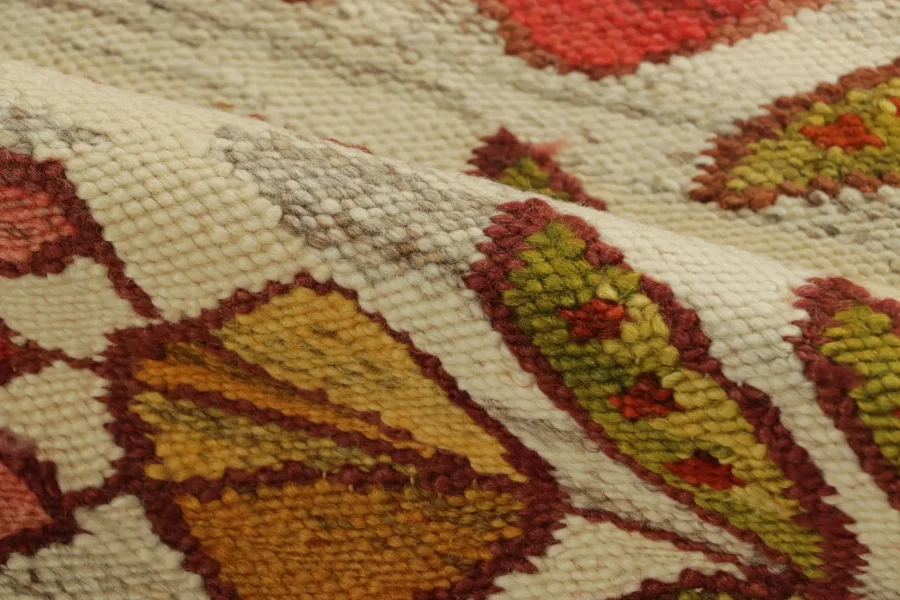 Vintage Egyptian Kilim Rug, Florals