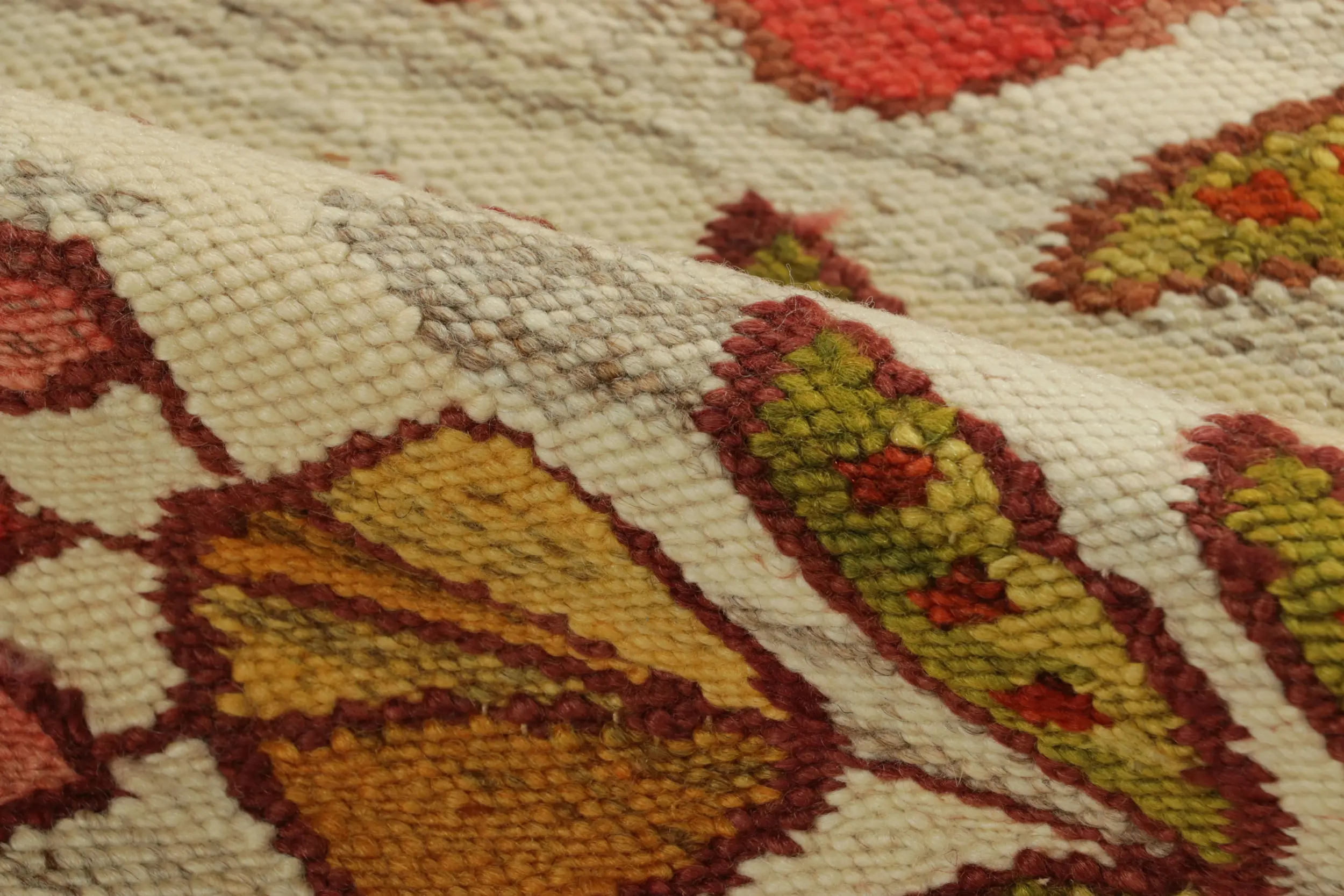 Vintage Egyptian Kilim Rug, Florals