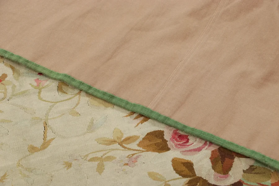 Antique Aubusson Floral Rug