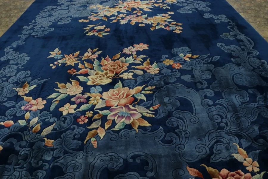 Antique Chinese Art Deco Rug