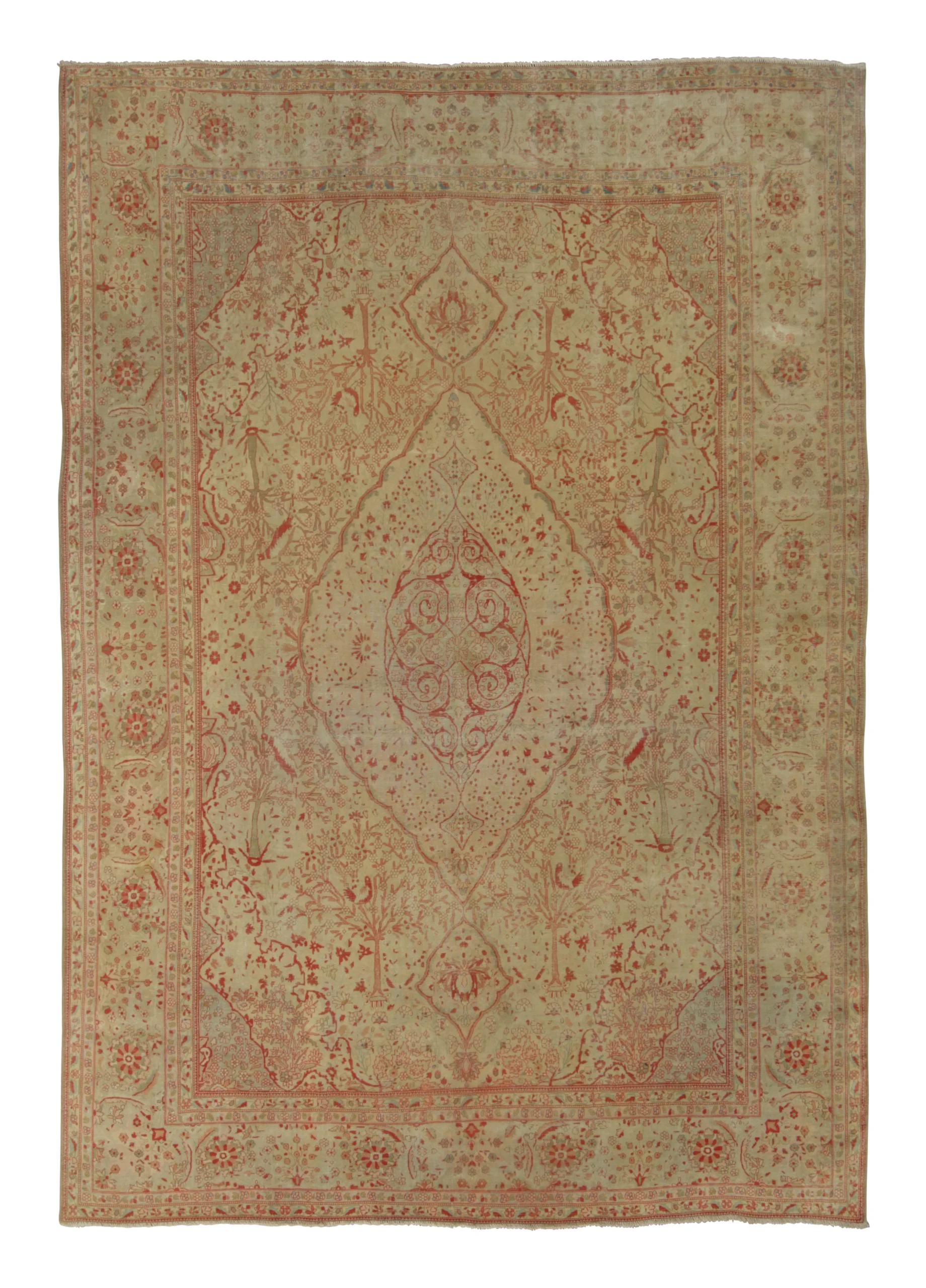 Antique Persian Mohtasham Rug