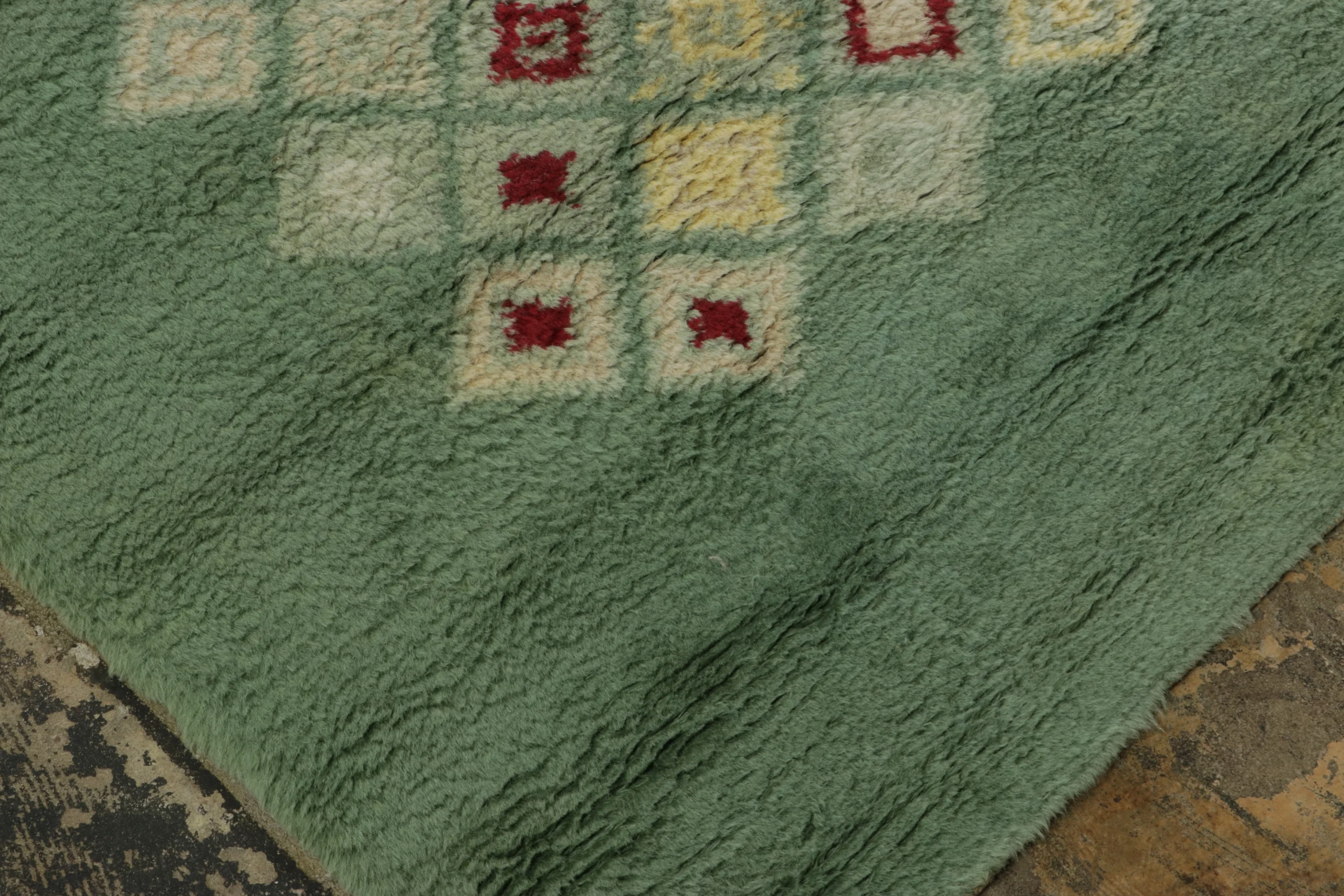 French Art Deco Geometric Runner Rug