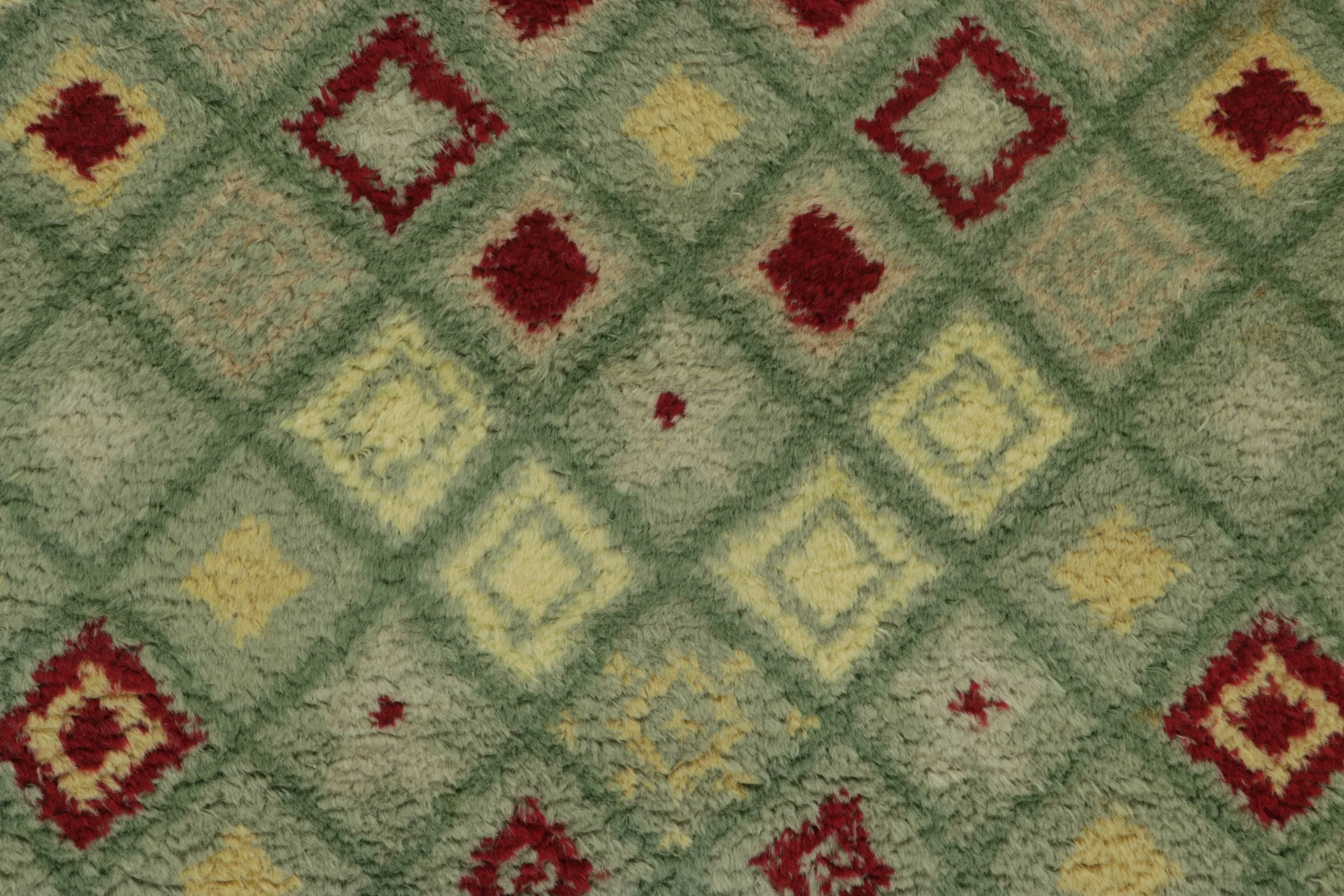 French Art Deco Geometric Runner Rug