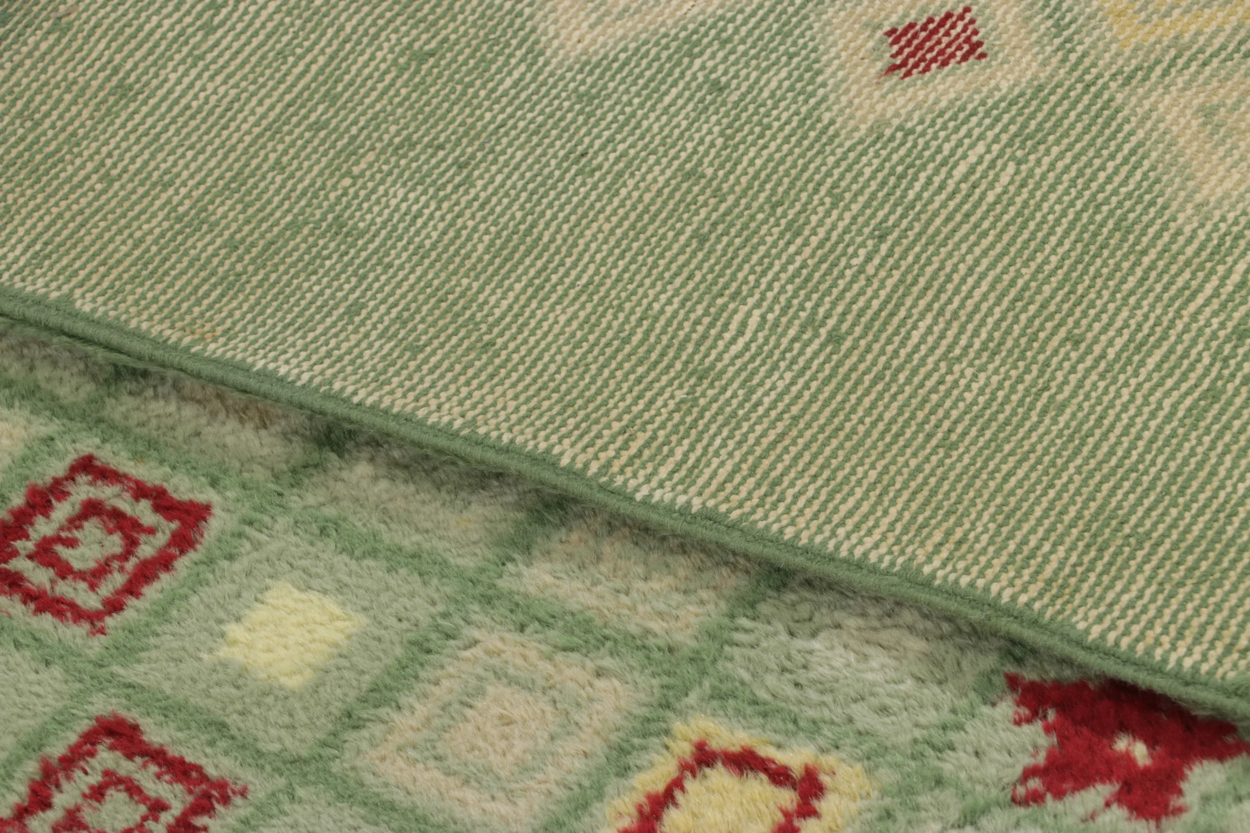 French Art Deco Geometric Runner Rug