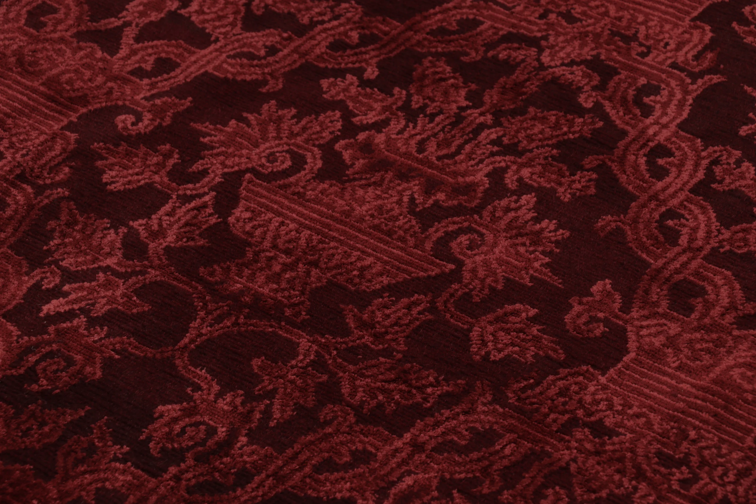 Custom U-Shaped Stair Landing Rug Fragment