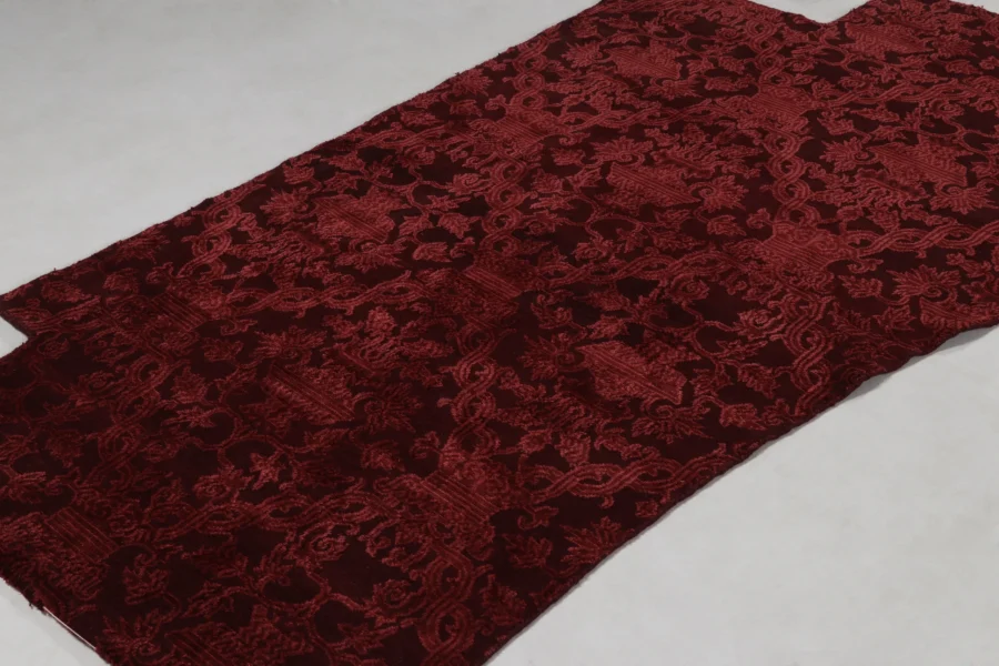 Custom U-Shaped Stair Landing Rug Fragment