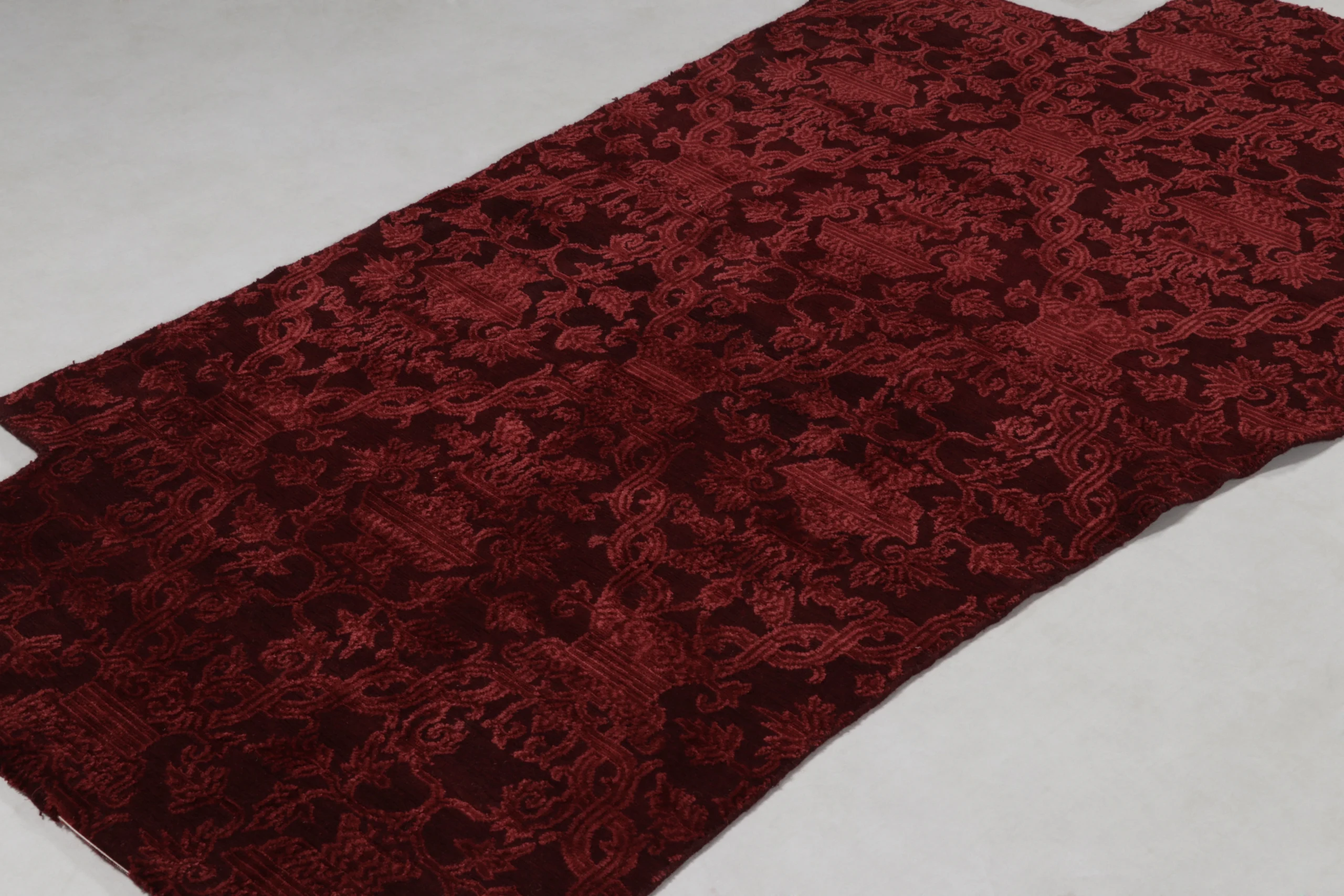 Custom U-Shaped Stair Landing Rug Fragment