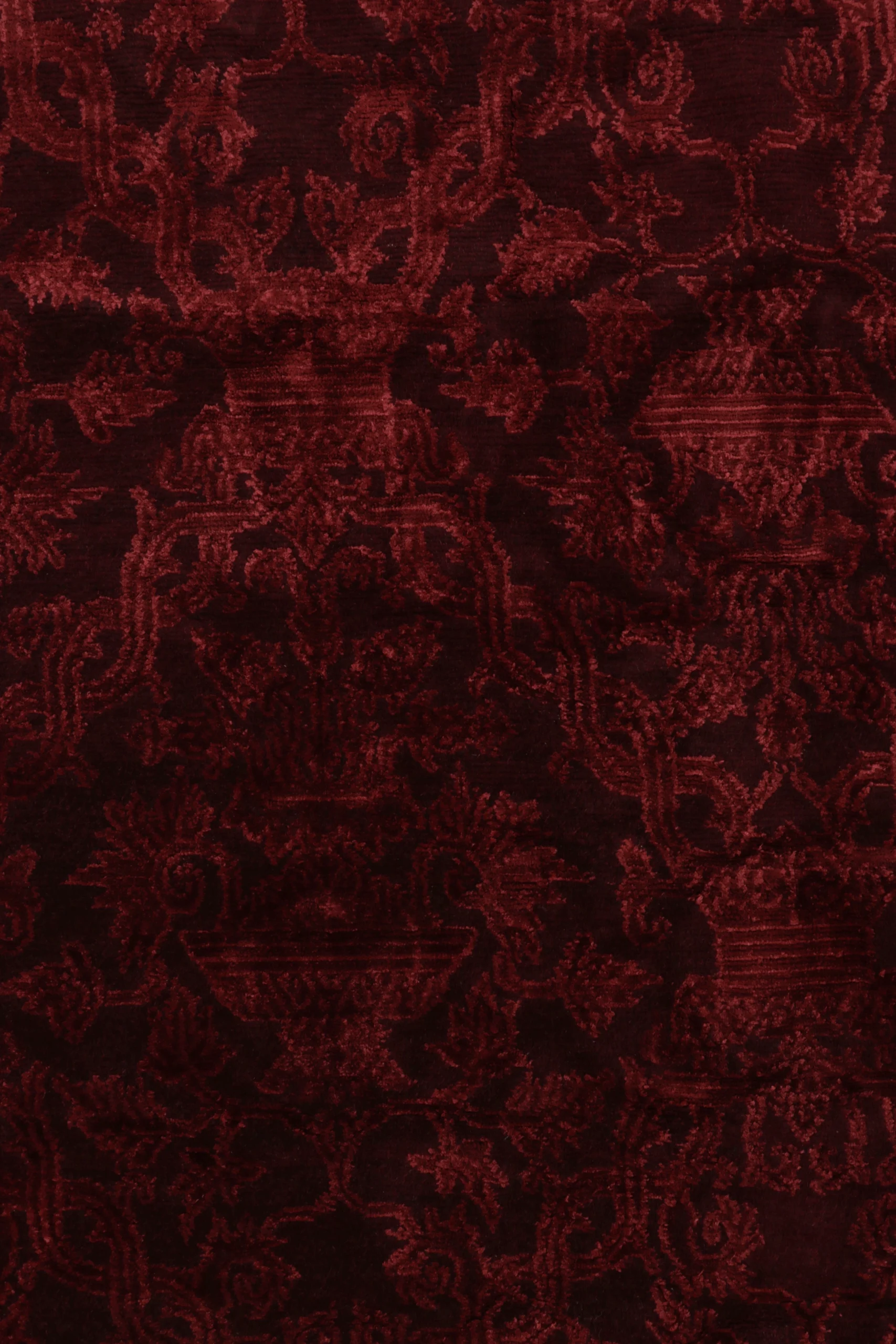 Custom U-Shaped Stair Landing Rug Fragment