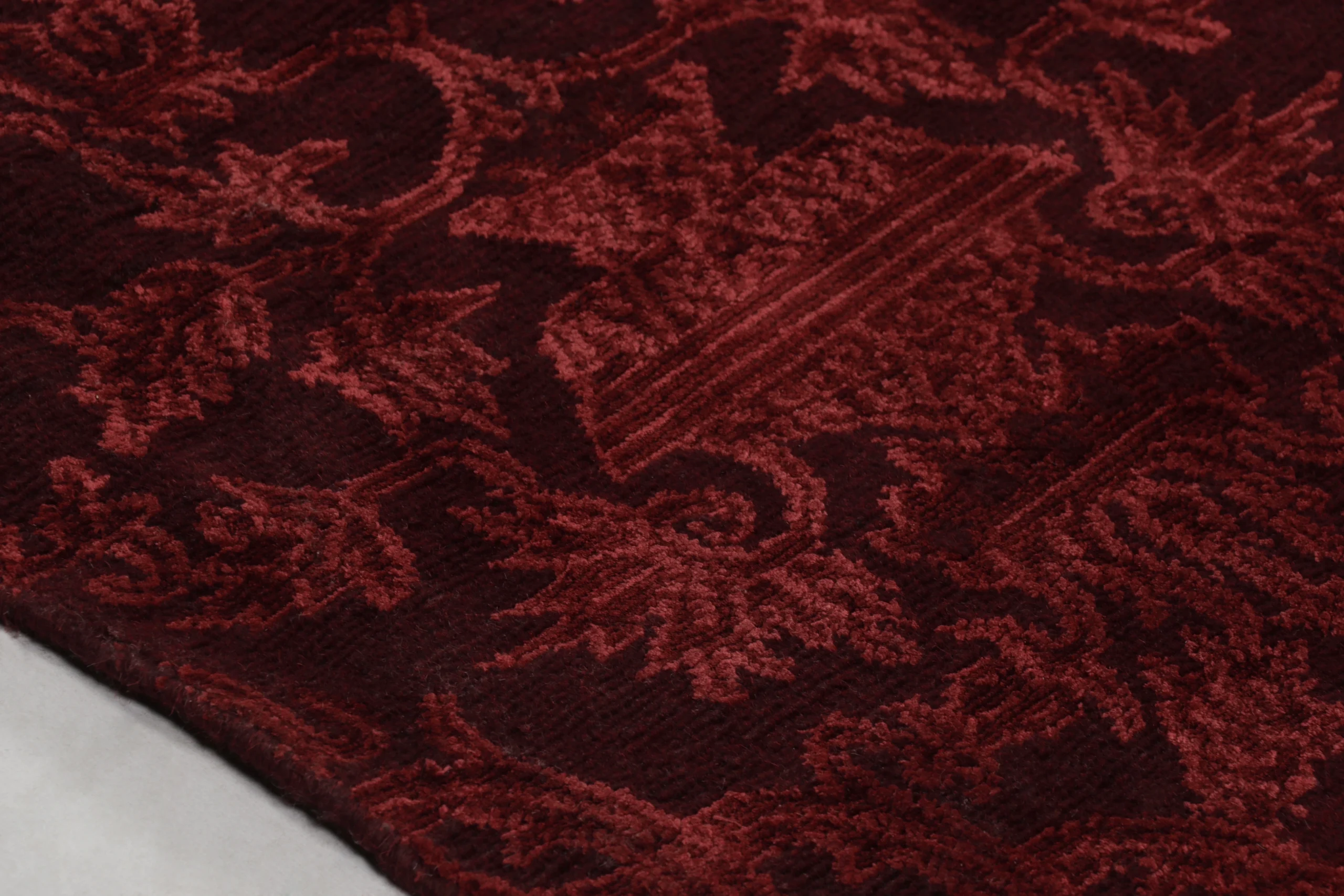 Custom U-Shaped Stair Landing Rug Fragment