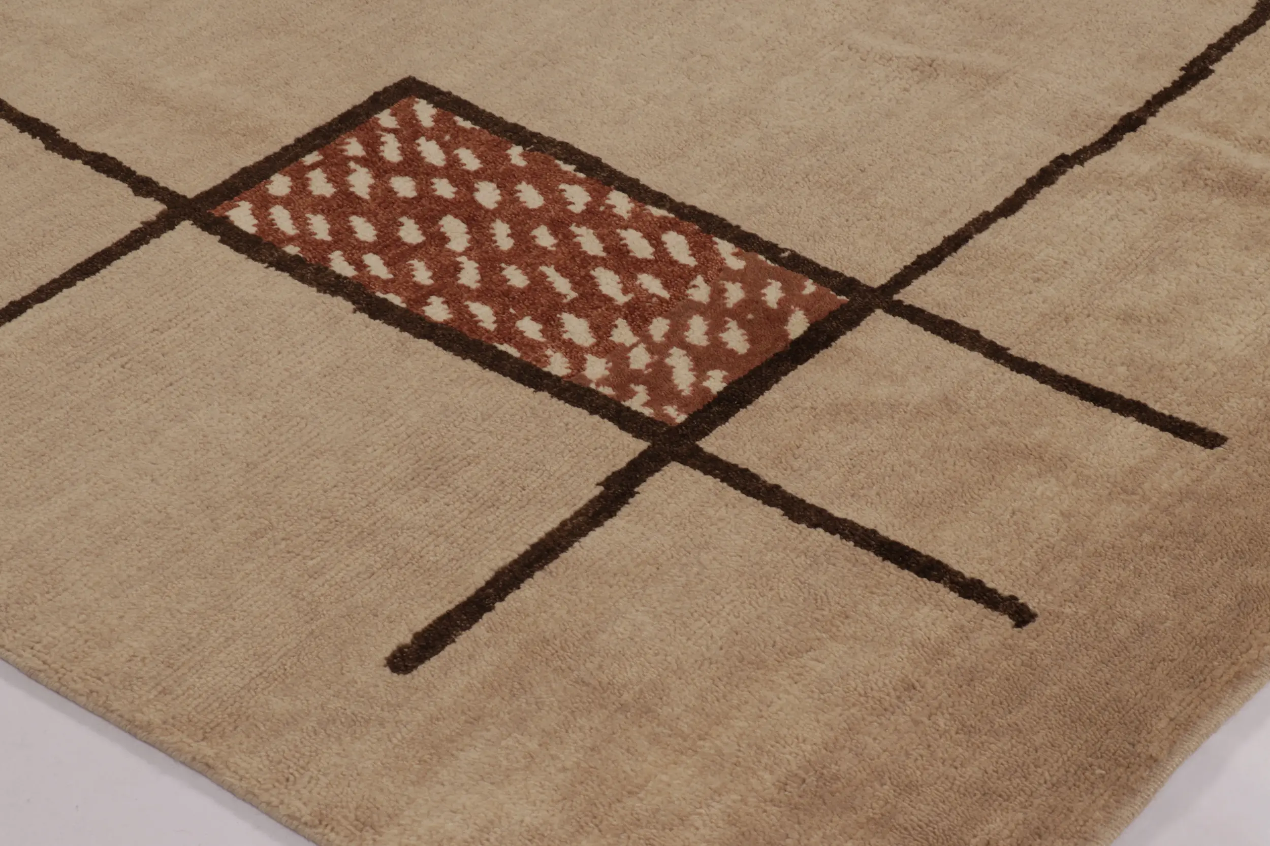 French Art Deco Geometric Rug