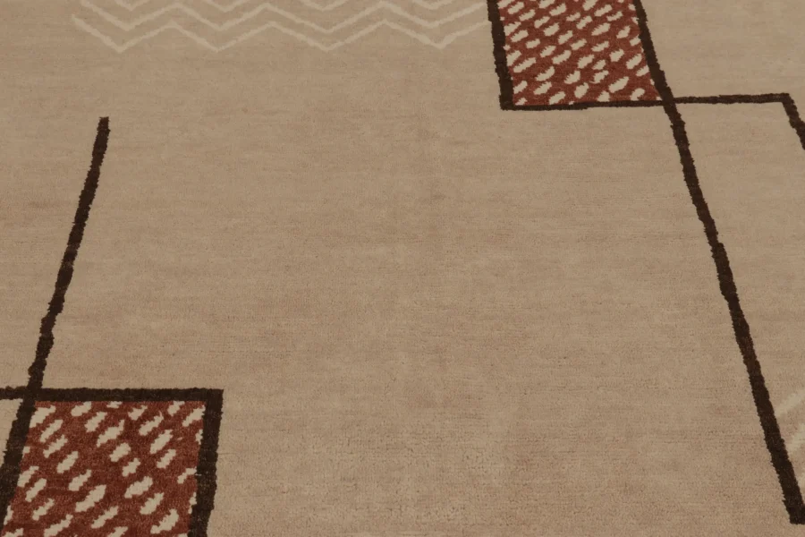 French Art Deco Geometric Rug