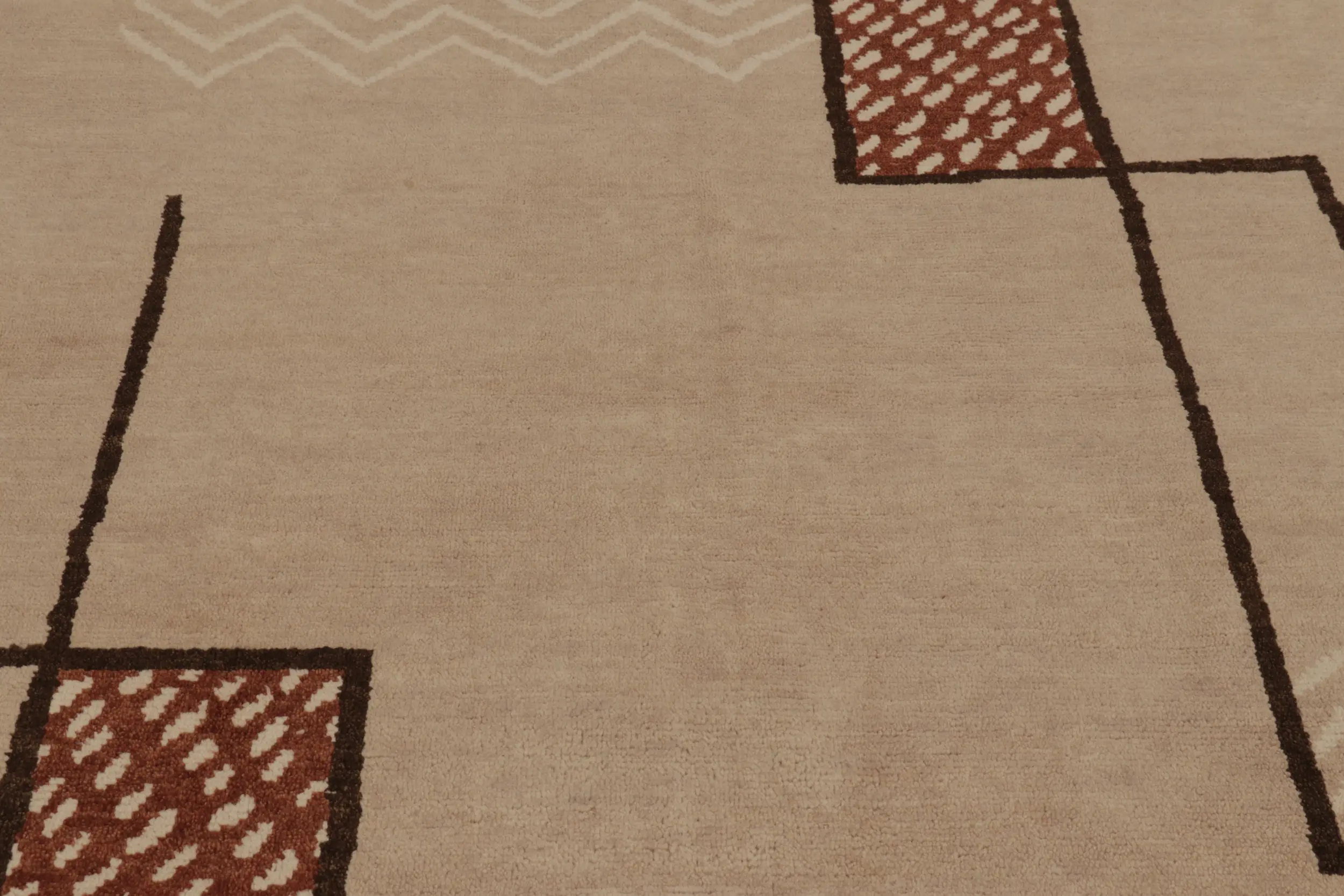 French Art Deco Geometric Rug
