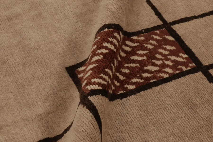 French Art Deco Geometric Rug