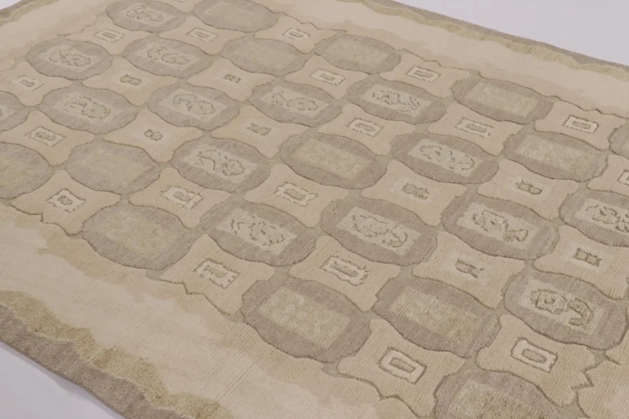 French Art Deco Geometric Rug